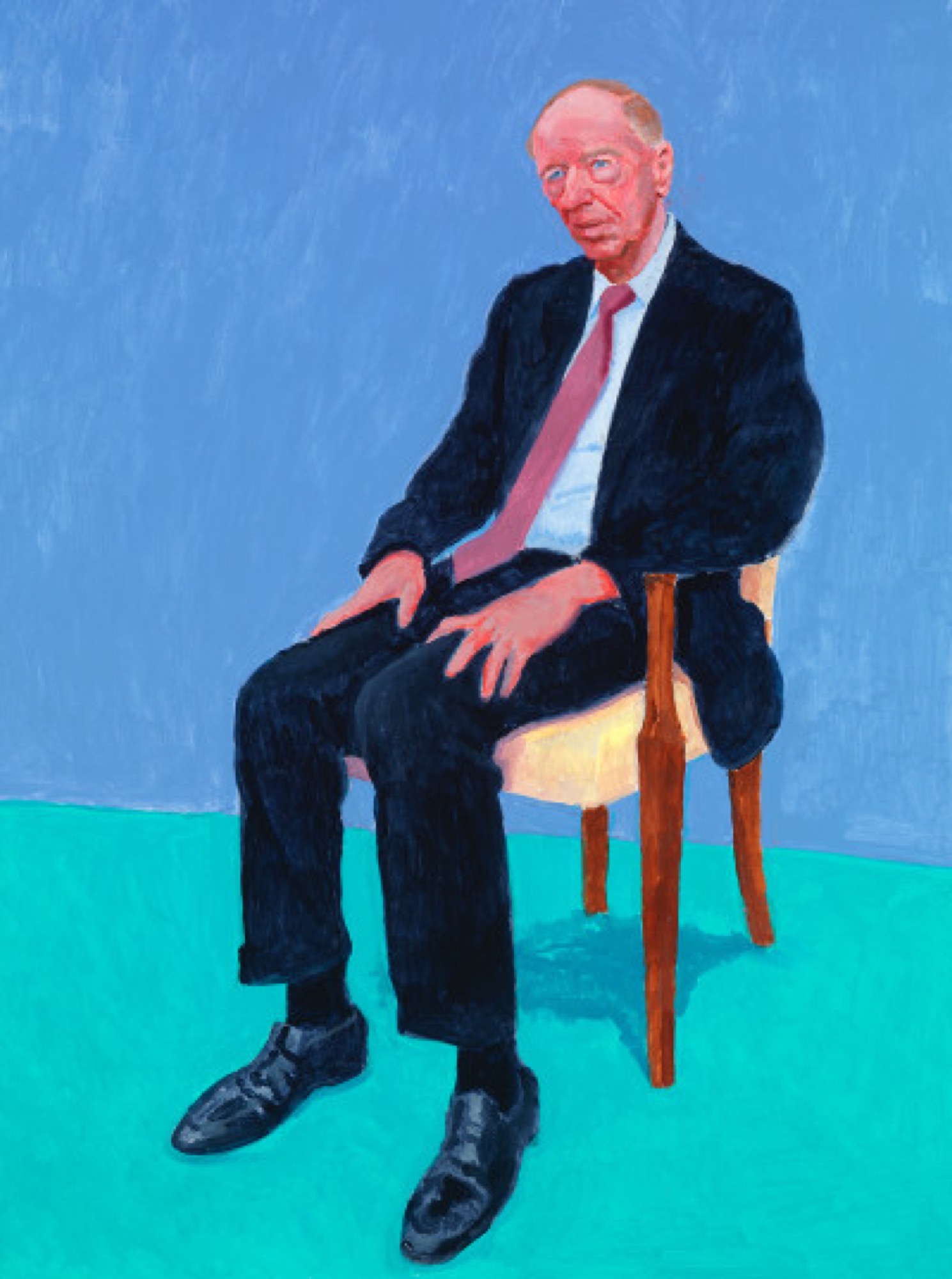 David Hockney, <em>Jacob Rothschild, 5th, 6th February, 2014</em>, 2014, acrylic on canvas, 121.9 x 91.4 cm. Collection of the artist © David Hockney. Photo: Richard Schmidt