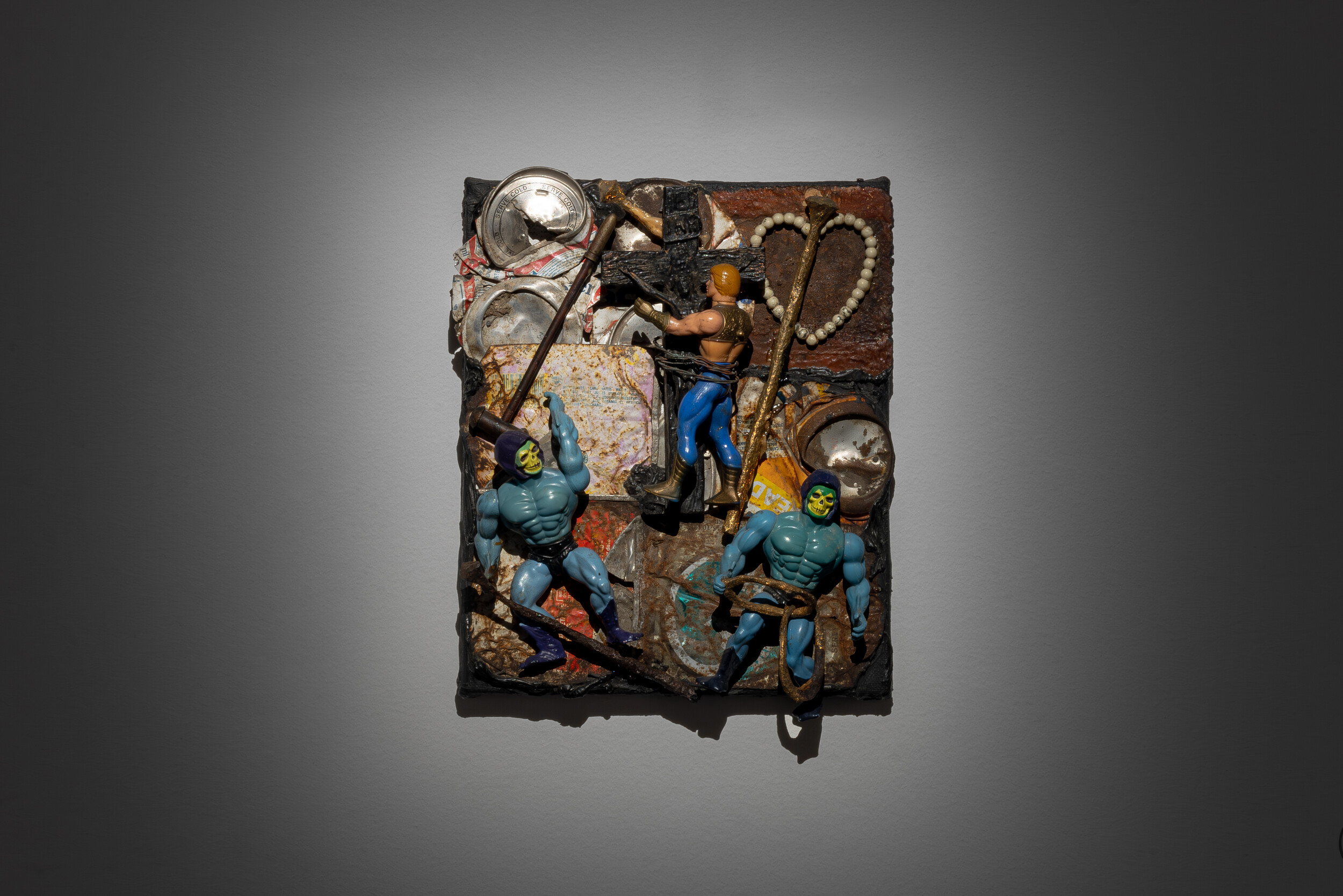 <p>Derek Jarman, <em>I.N.R.I.</em>,<em> </em>1988, oil and mixed media on canvas. Photo: Jacquie Manning</p>
