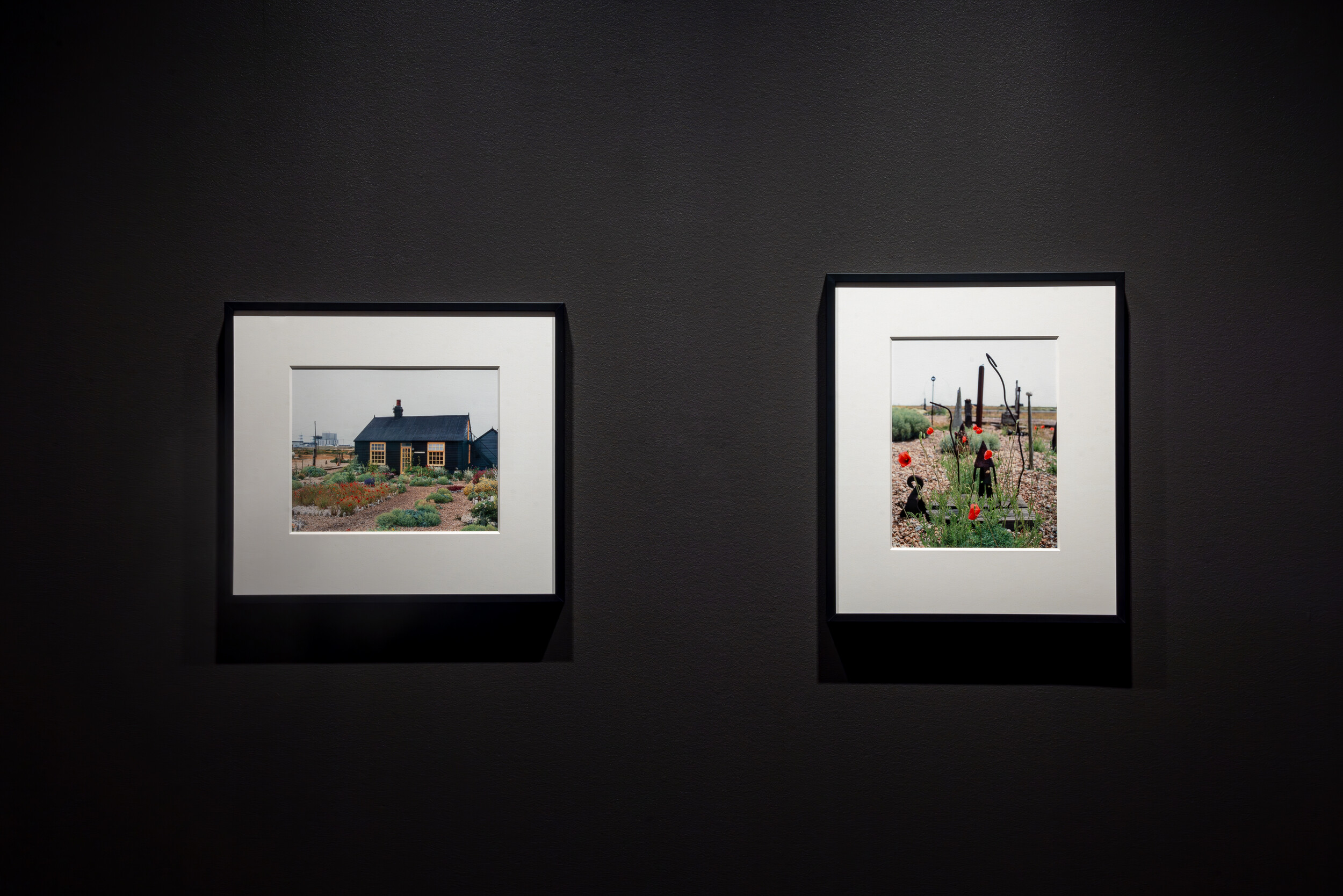 <p>Installation view of Howard Sooley, <em>Prospect Cottage</em>, and <em>Dungeness,</em> 1991–93, photographic prints. Photo: Jacquie Manning</p>