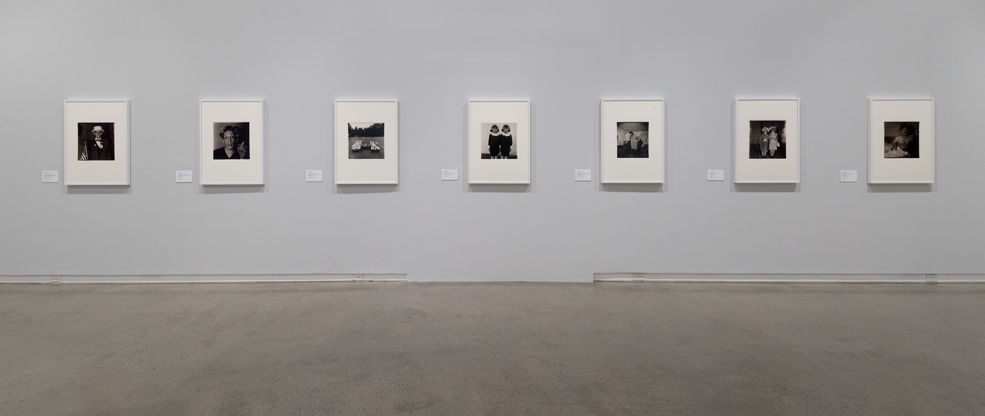 Installation view, <em>Diane Arbus: American Portraits</em>, Heide Museum of Modern Art, photograph: Christian Capurro