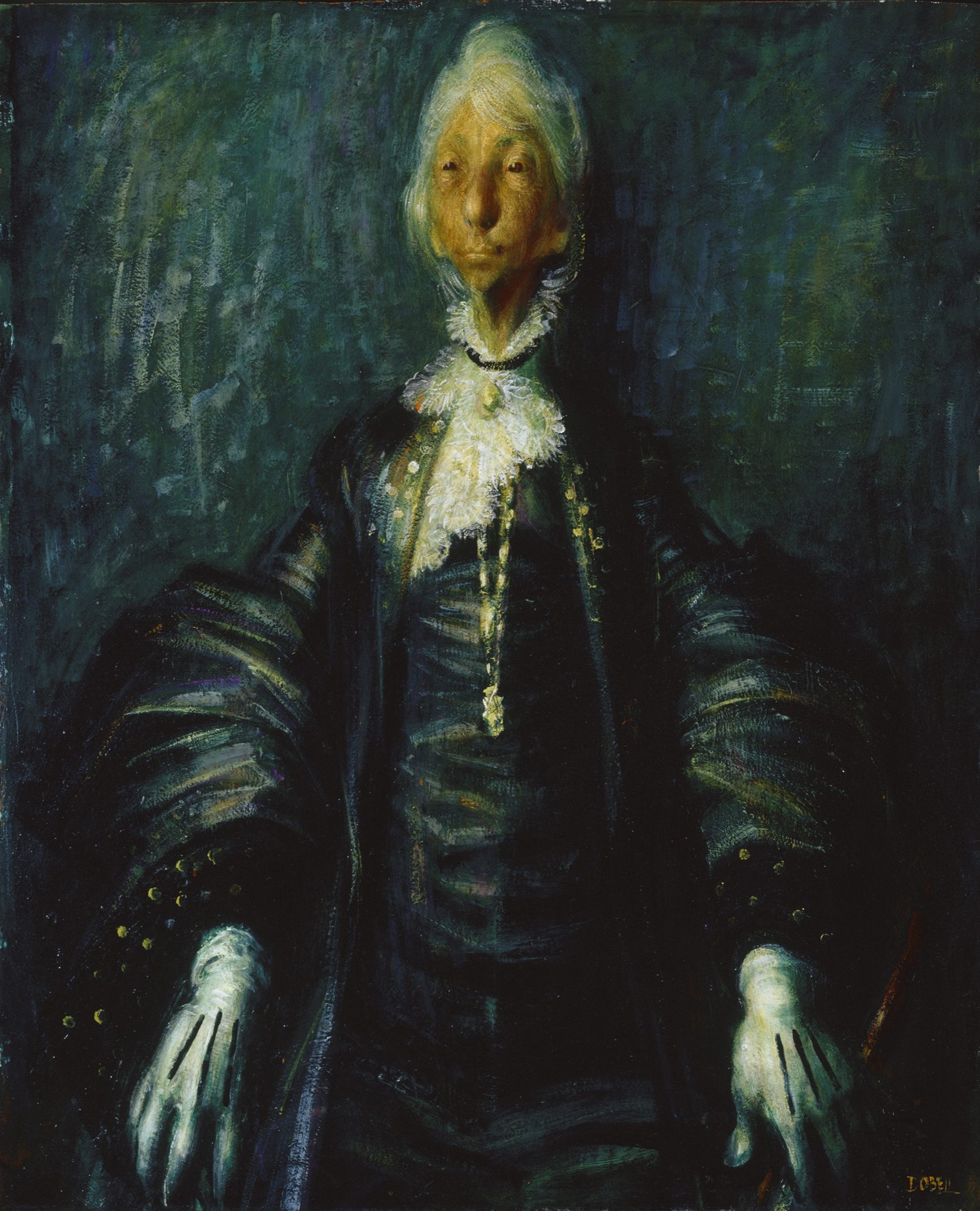 William Dobell, <em>Dame Mary Gilmore</em>, 1957, oil on hardboard, 90.2 x 73.7 cm, Art Gallery of New, South Wales, Gift of Dame Mary Gilmore 1960 © Sir William Dobell Art Foundation