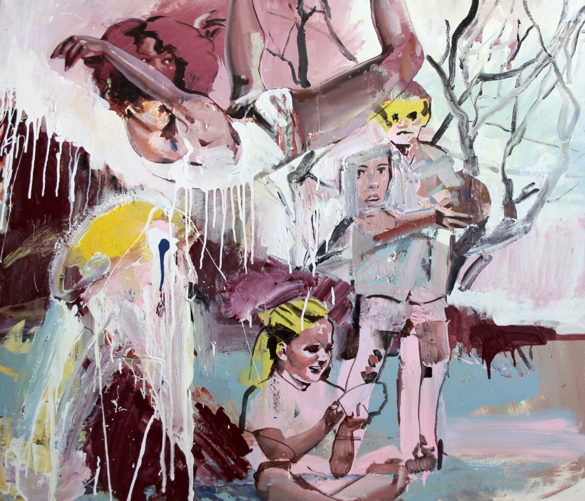 Sophia Whitney Hewson, <em>2020-2021</em>, 2021, oil on canvas, 120 x 125 cm, MARS Gallery, Melbourne. Courtesy of the artist and MARS Gallery