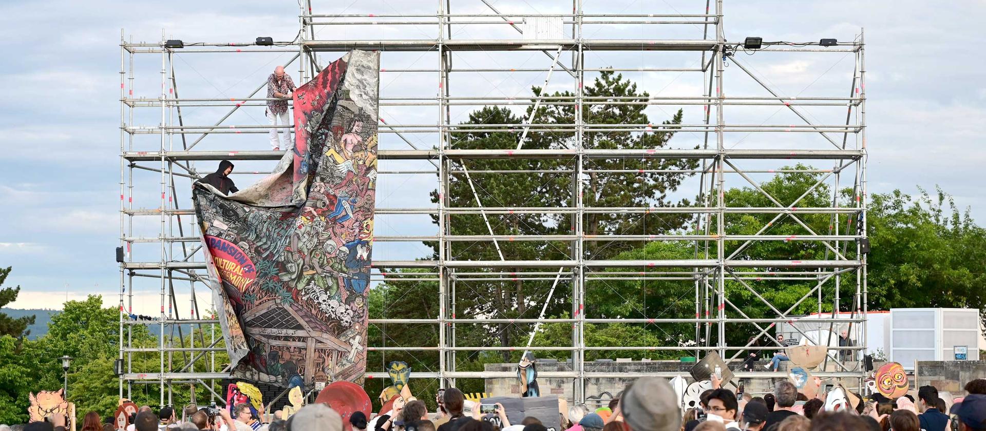 Taring Padi, <em>The People’s Justice</em>, 2022 (being removed).