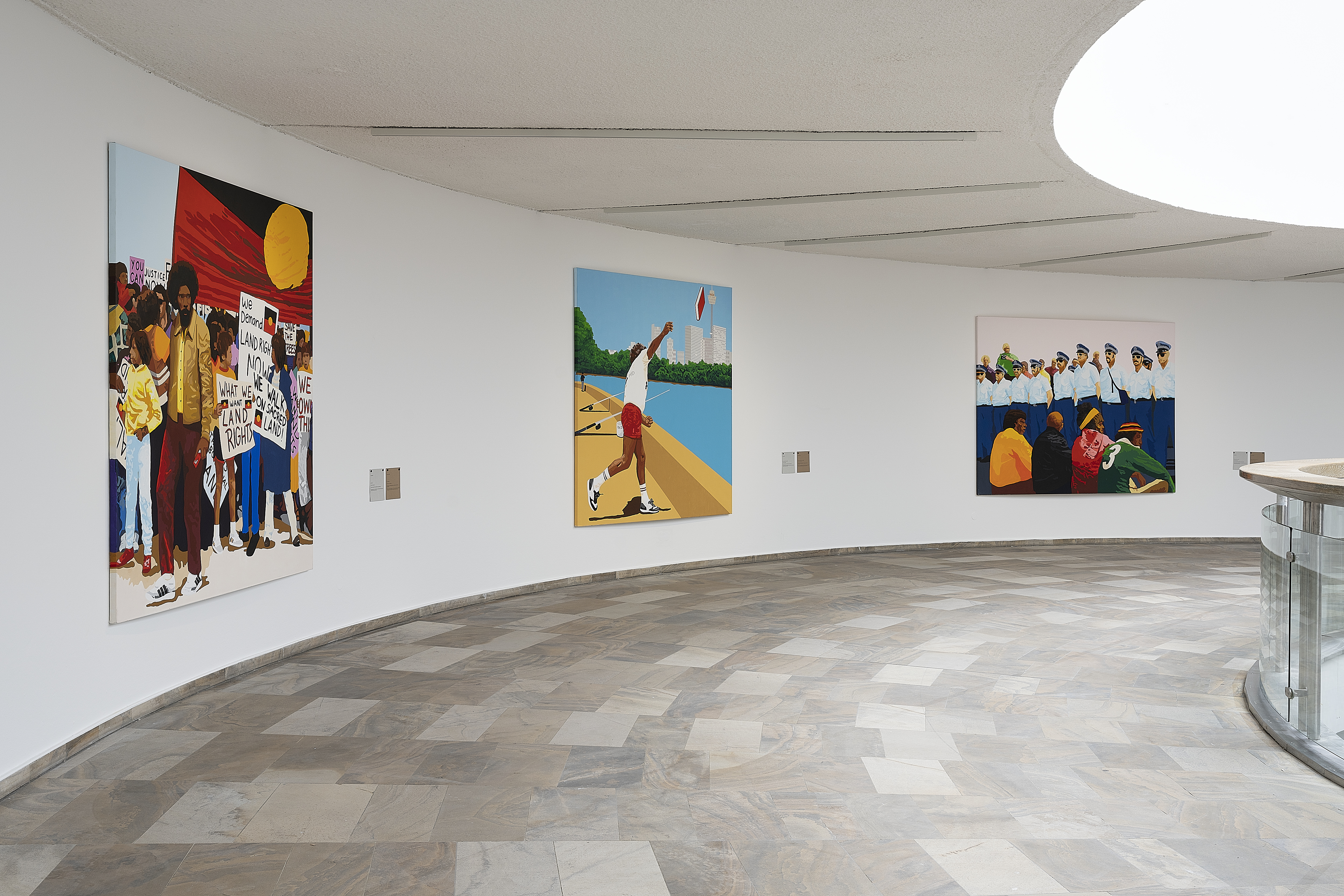 documenta fifteen: Richard Bell, 2022, installation view, Fridericianum, Kassel, June 14, 2022, photo: Nicolas Wefers
