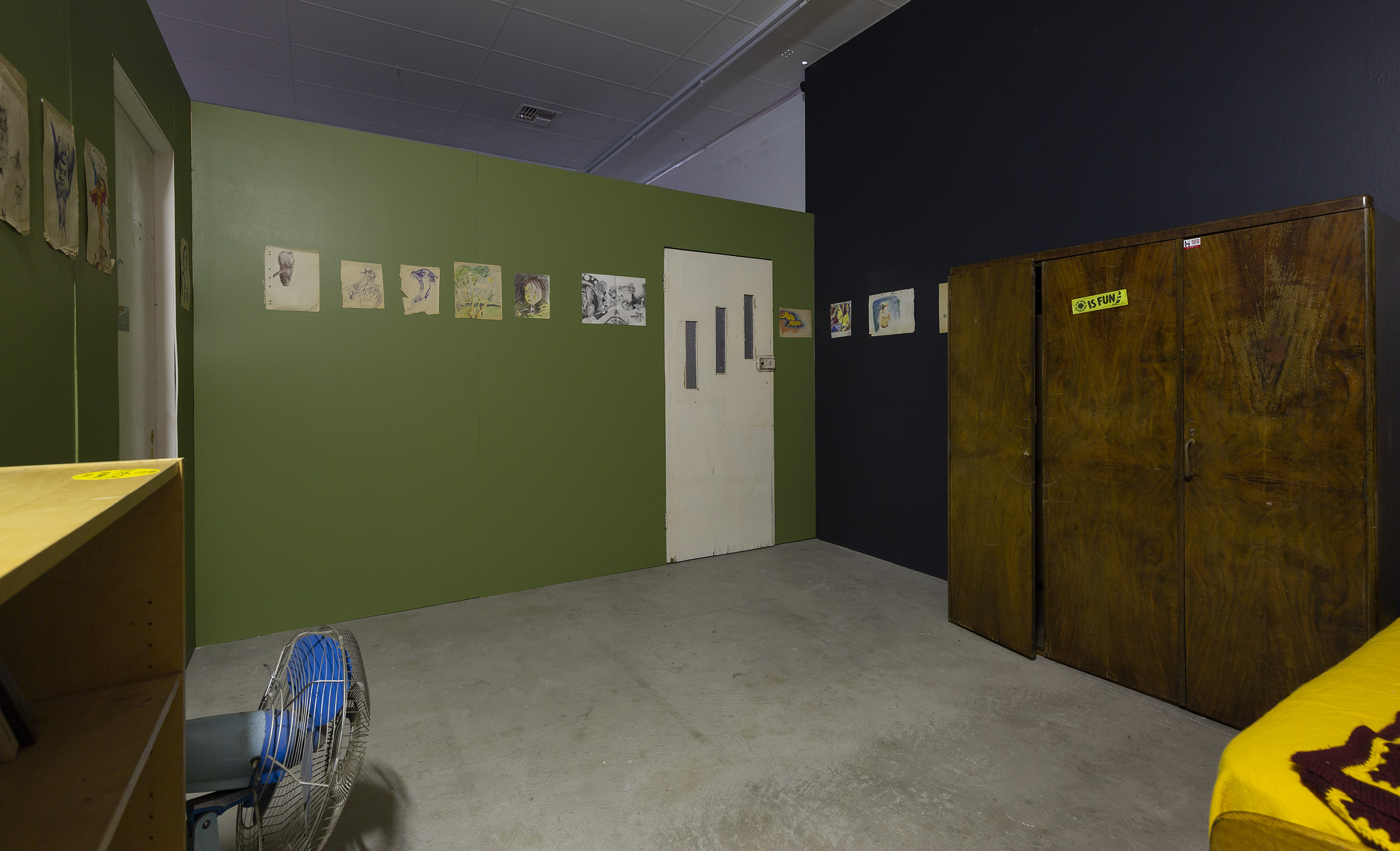 Installation view of Archie Moore’s Dwelling (Victorian Issue), presented at Gertrude Contemporary, 2022. Photo: Christian Capurro