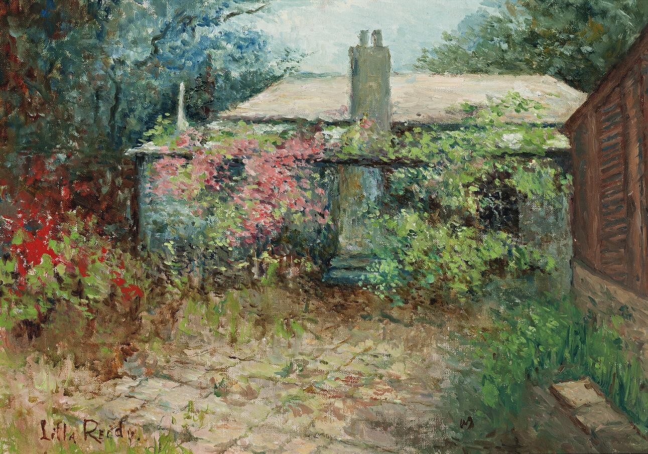 <p>Lilla Reidy, <em>Old Home - St Ninian’s, Brighton</em>, c.1895, oil on canvas, 35.5 x 51 cm, private collection. Photo courtesy of Deutscher and Hackett.</p>
