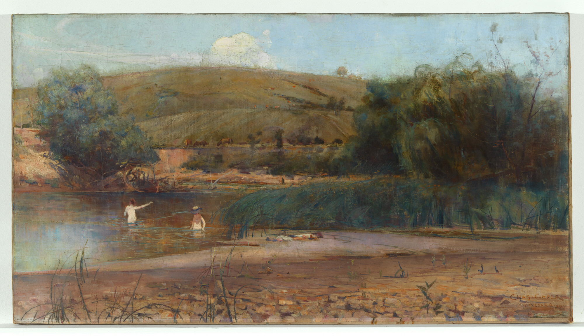 <p>Charles Conder, <em>The Yarra, Heidelberg</em>, 1890, oil on canvas, 50.6 x 91cm, National Gallery of Australia. Gift of James Fairfax AO 1992.</p>