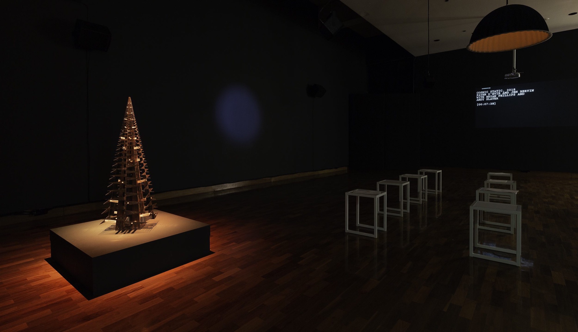 <em>Eavesdropping</em>, Installation view, Ian Potter Museum of Art, the University of Melbourne, 2018, Photograph: Christian Capurro.