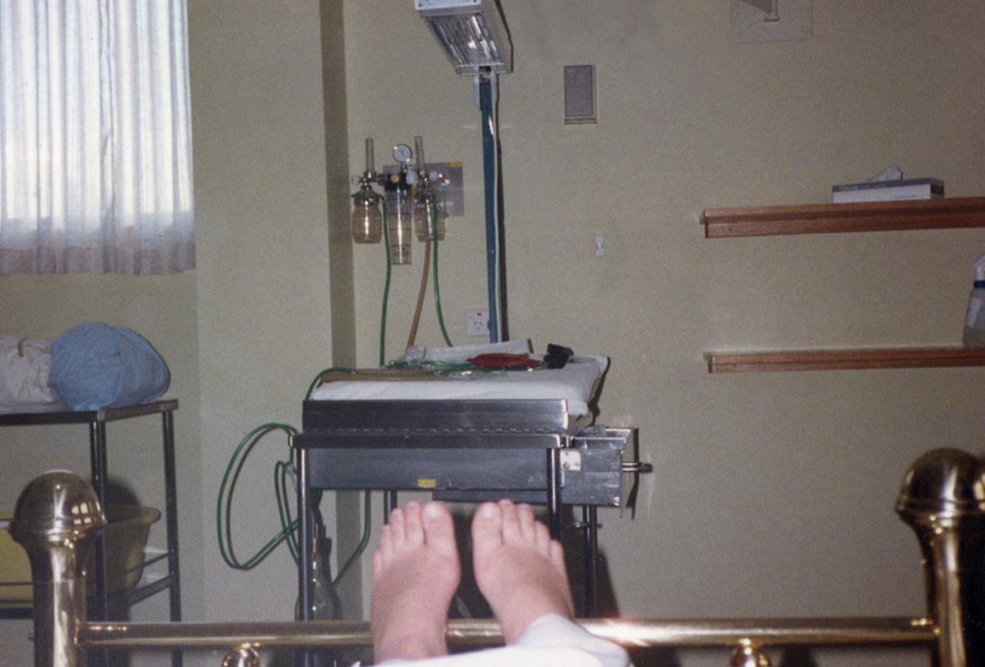 Elizabeth Gower, <em>Labour Ward, Calvary Hospital, Hobart, 1986,</em> from <em>Places</em> (1980 – 2020) series, photographs, dimensions variable. Image credit: Courtesy of the artist.