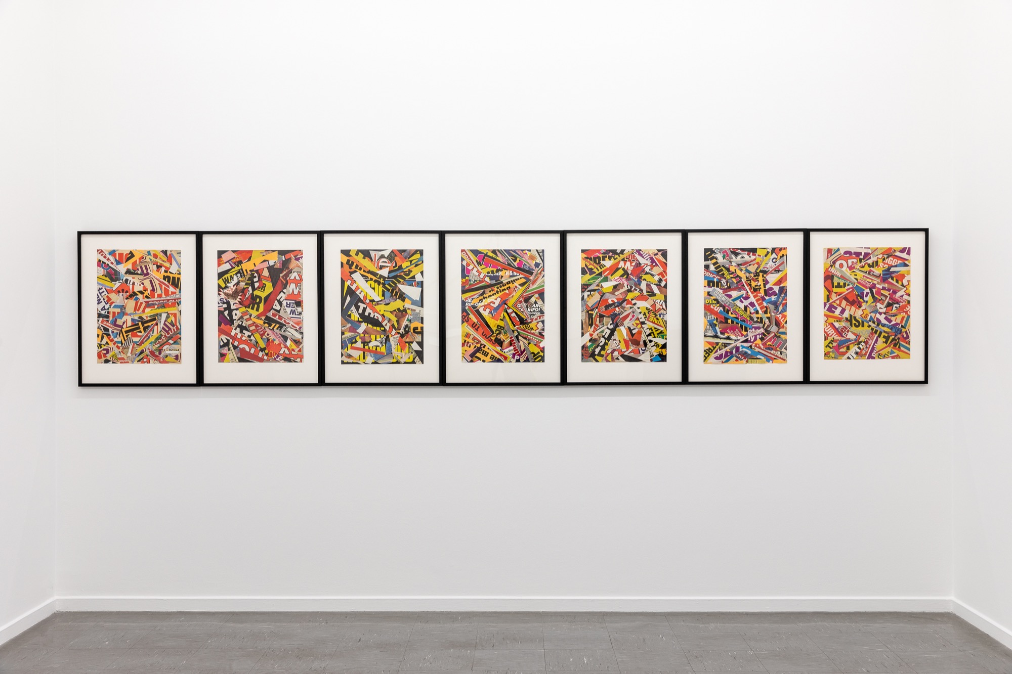 Elizabeth Gower, <em>City Series</em>, 1982, installation view, Sutton Gallery, 2020. Courtesy the artist and Sutton Gallery, Melbourne. Image credit: Andrew Curtis.