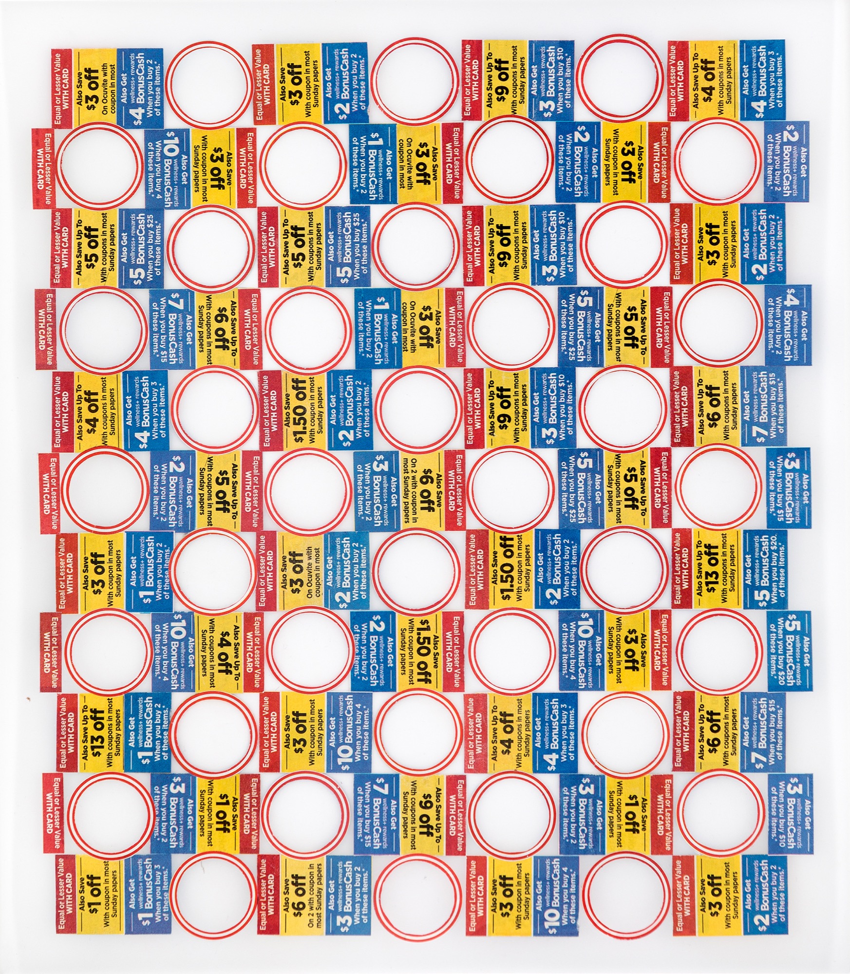Elizabeth Gower, <em>In Transit Collage 1</em>, 2019, paper on drafting film, 44 x 41cm (framed). Courtesy the artist and Sutton Gallery, Melbourne. Image credit: Andrew Curtis.