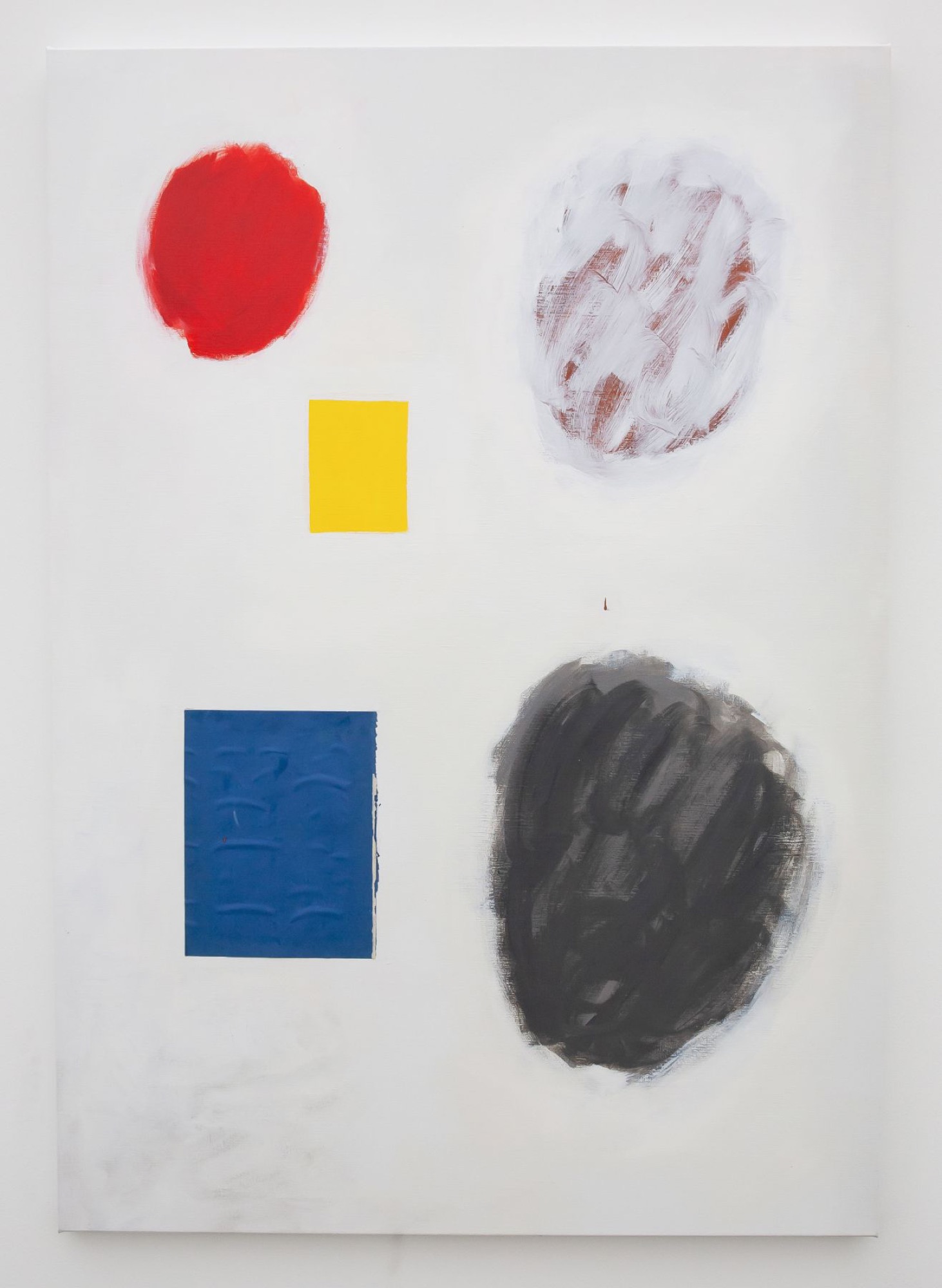Elizabeth Newman, <em>Untitled,</em> 2021, oil and collage on linen, 132 x 91 cm, Neon Parc. Photo: Christian Capurro.
