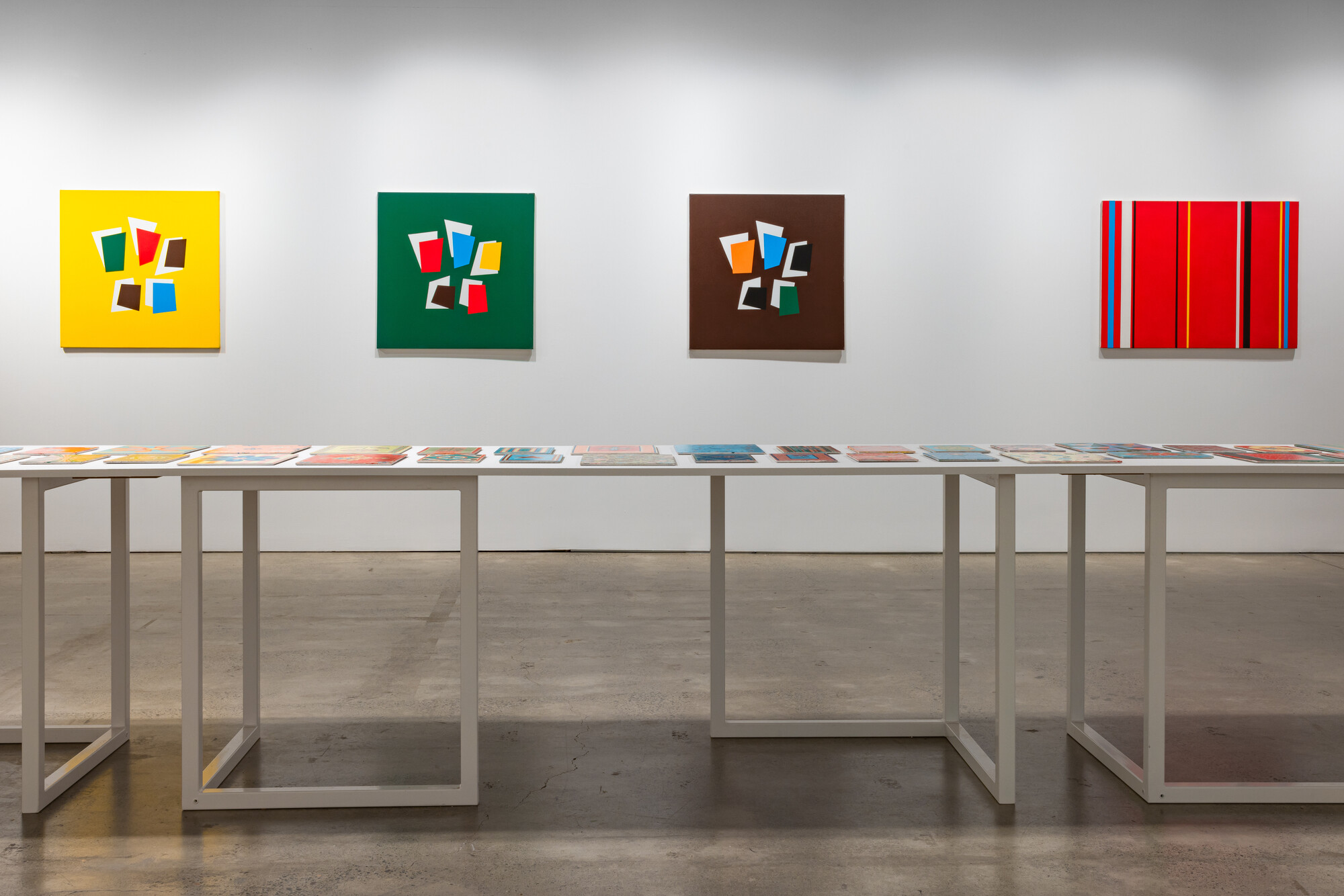 Installation view of Elizabeth Pulie, <em>#117 (Survey)</em>, 2022, UNSW Galleries, Sydney. Photo: Jacquie Manning