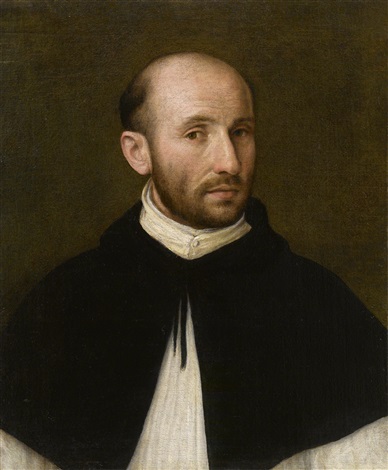 Sofonisba Anguissola,<em> Portrait of a Prelate,</em> c. 1556, Oil on canvas. Private collection. Courtesy of Hamilton Gallery.