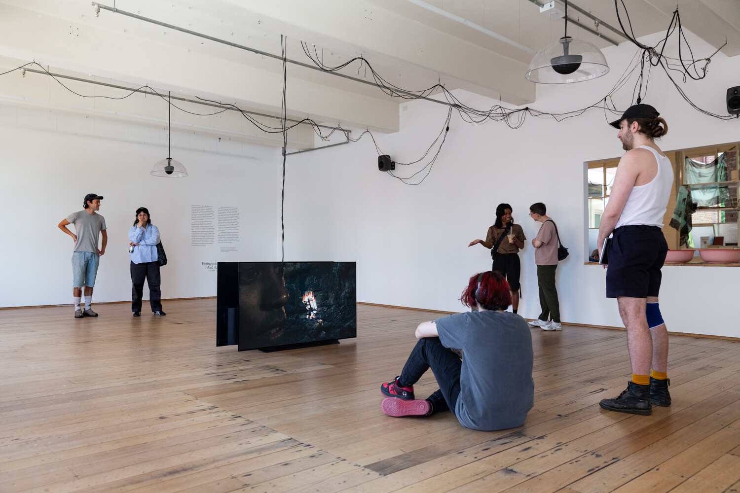 <p>Akil Ahamat, <em>Extinguishing Hope</em>, 2024, installation view, West Space, Photo by Janelle Low.</p>