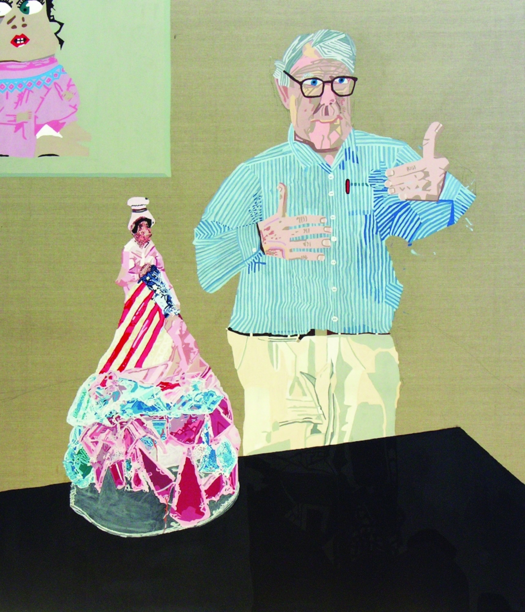 Lisa Reid, <em>Peter Fay</em>, 2007, acrylic on canvas, 177 x 151 cm.