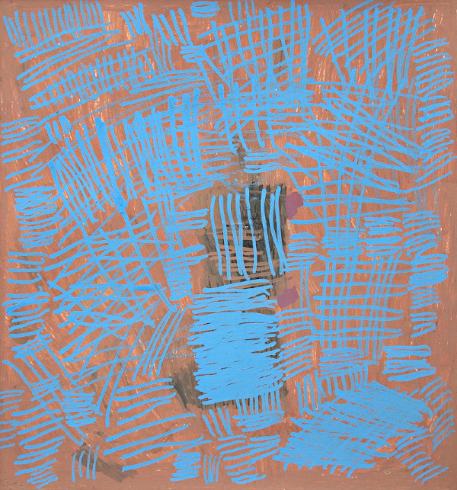 Wendy Dawson, <em>Not titled</em>, 2018, paint pen on paper, 35 x 33 cm.