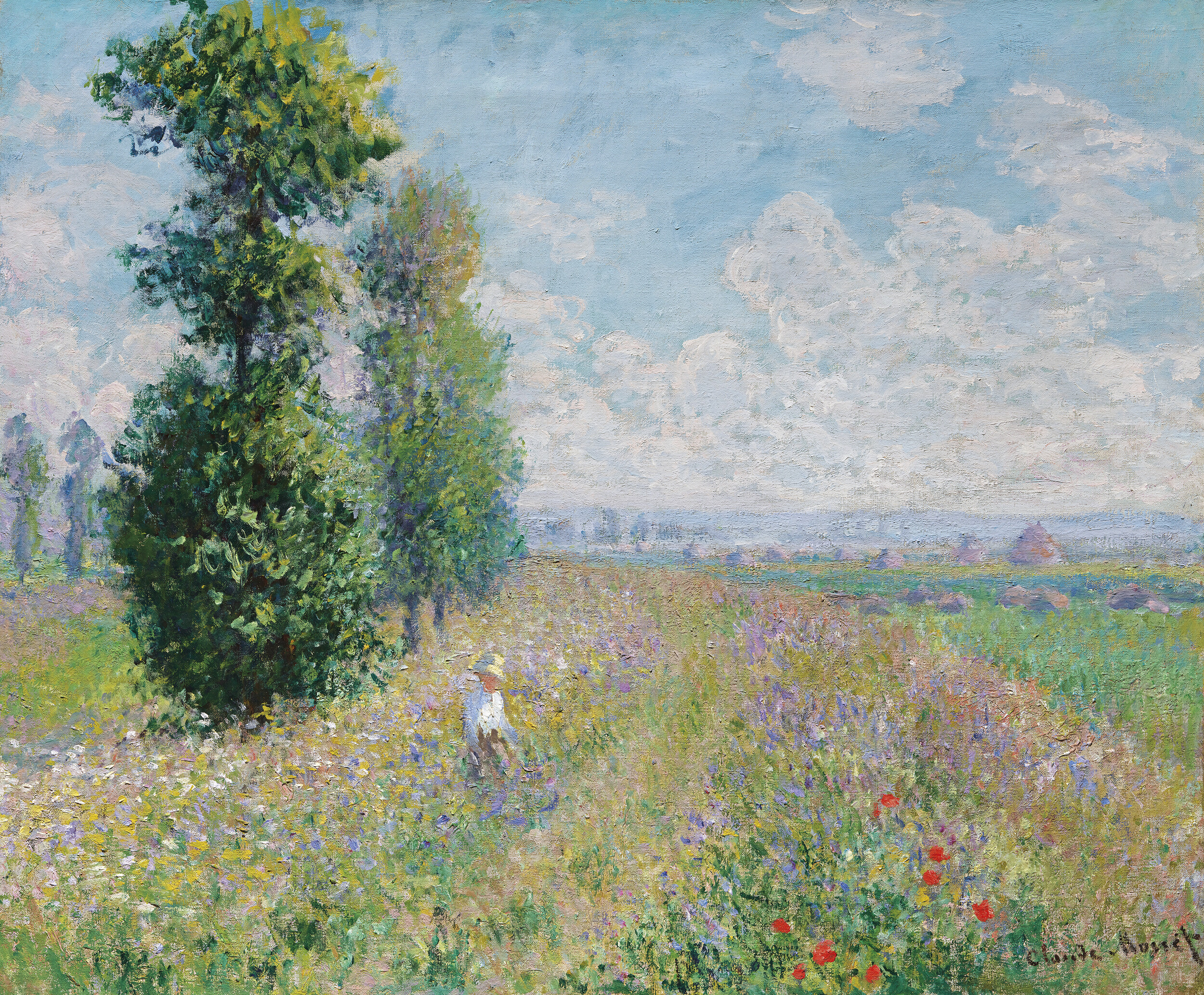 <p>Claude Monet French 1840–1926 Meadow with poplars c. 1875 oil on canvas 54.6 x 65.4 cm Museum of Fine Arts, Boston Bequest of David P. Kimball in memory of his wife Clara Bertram Kimball Photography © Museum of Fine Arts, Boston. All Rights Reserved</p>