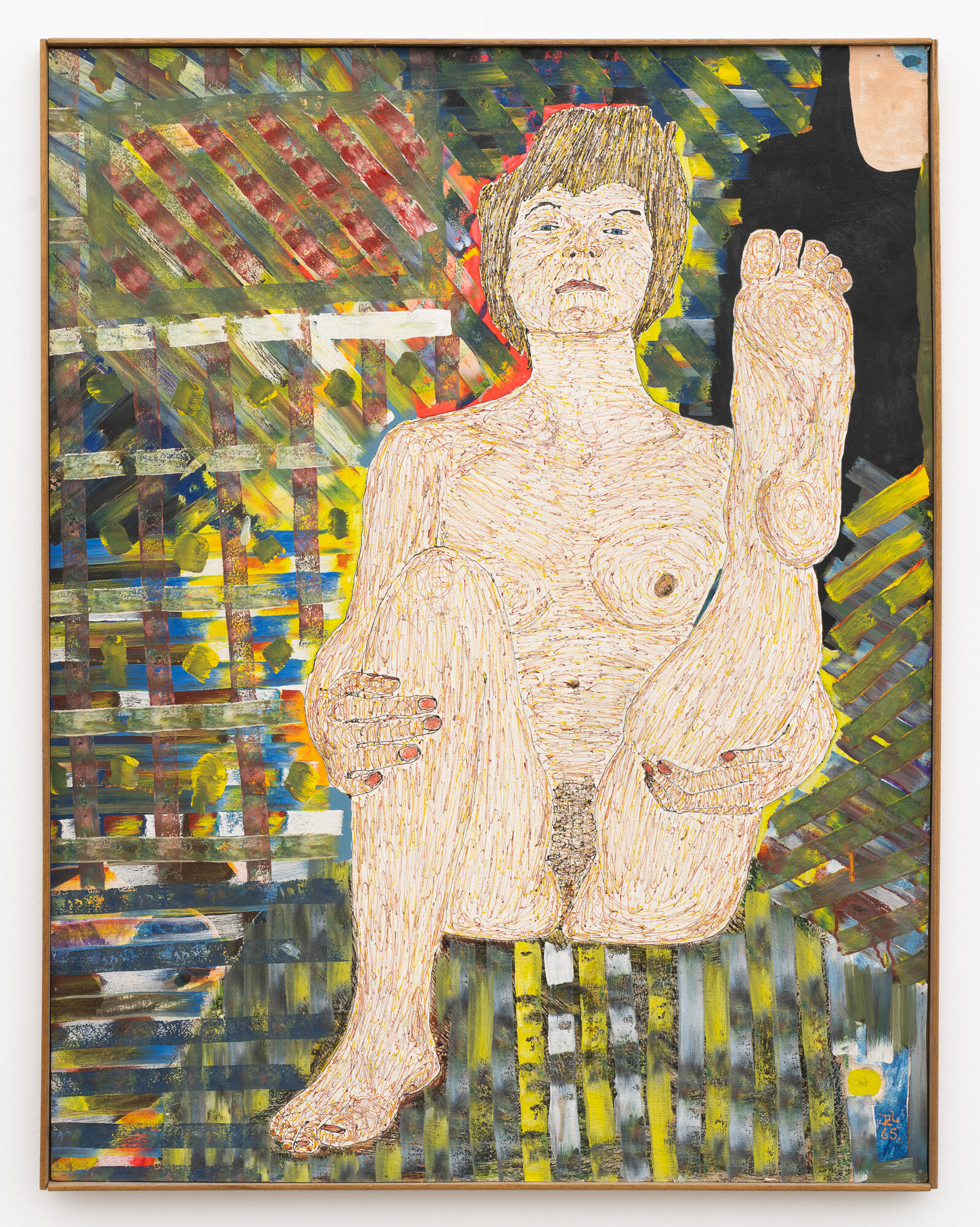 Richard Larter, <em>Untitled (Pat)</em>, 1965, alkyds, apoxies on hardboard, 122.0 x 94.0 cm. Courtesy of the artist and Neon Parc.
