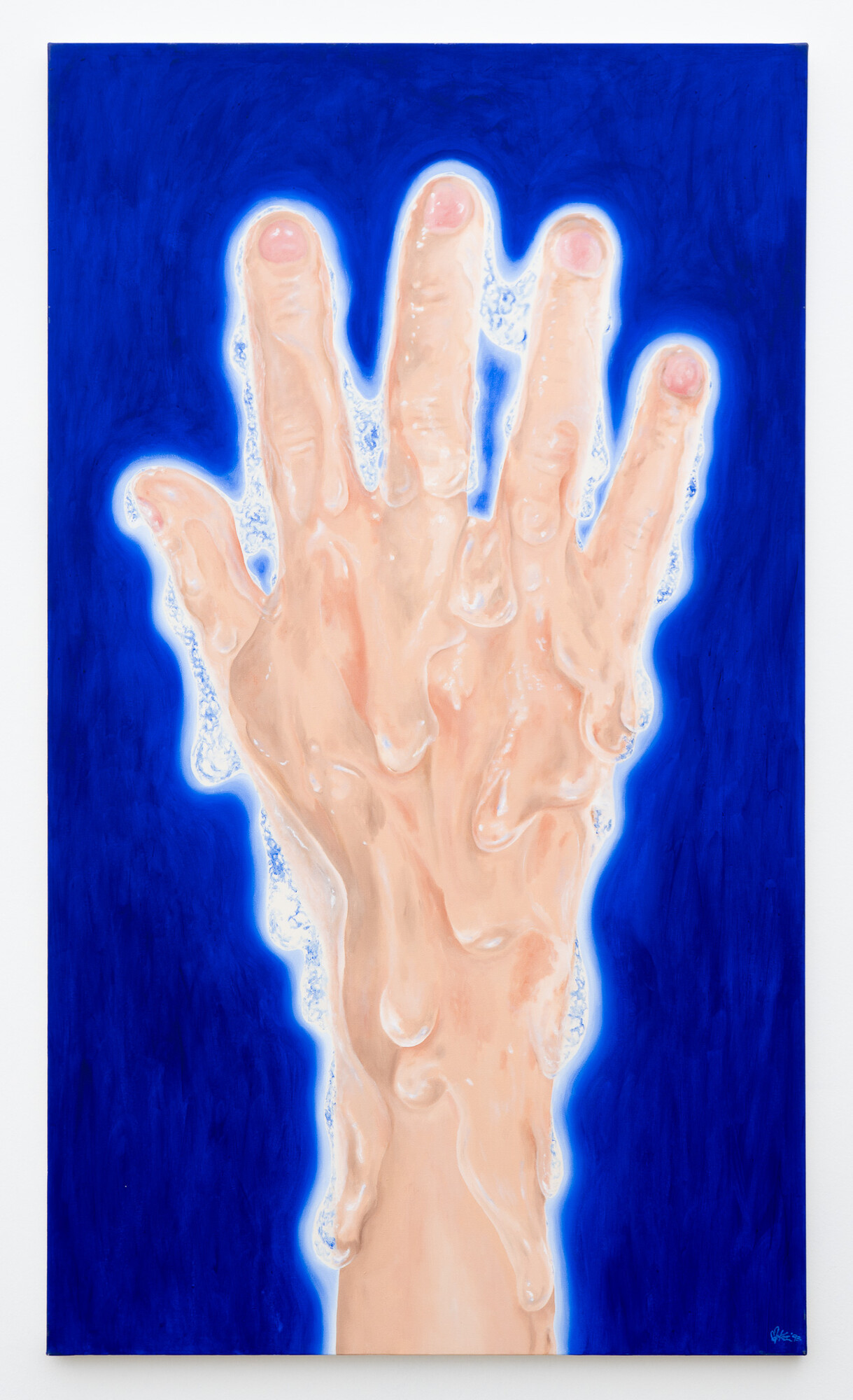 Maria Kozic, <em>We Live</em>, 1993, oil on canvas, 190 x 110 cm. Courtesy of the artist and Neon Parc.
