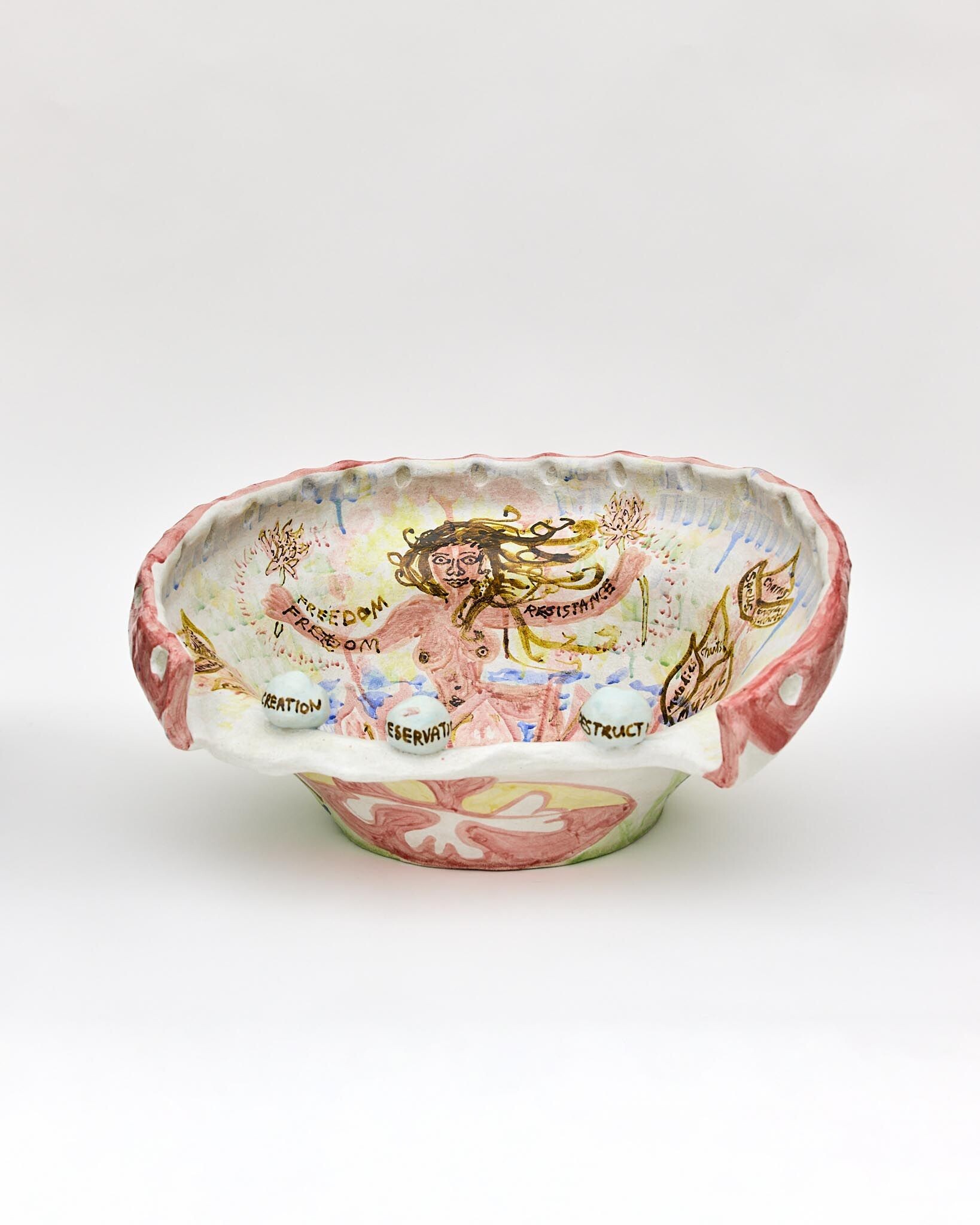 <p>Georgia Morgan, <em>Girls are from Venus</em>, 2026, stoneware, glaze, oxides, 28 x 53 x 51 cm. Courtesy of the artist and Neon Parc. Photo: Hamish Macdonald.</p>