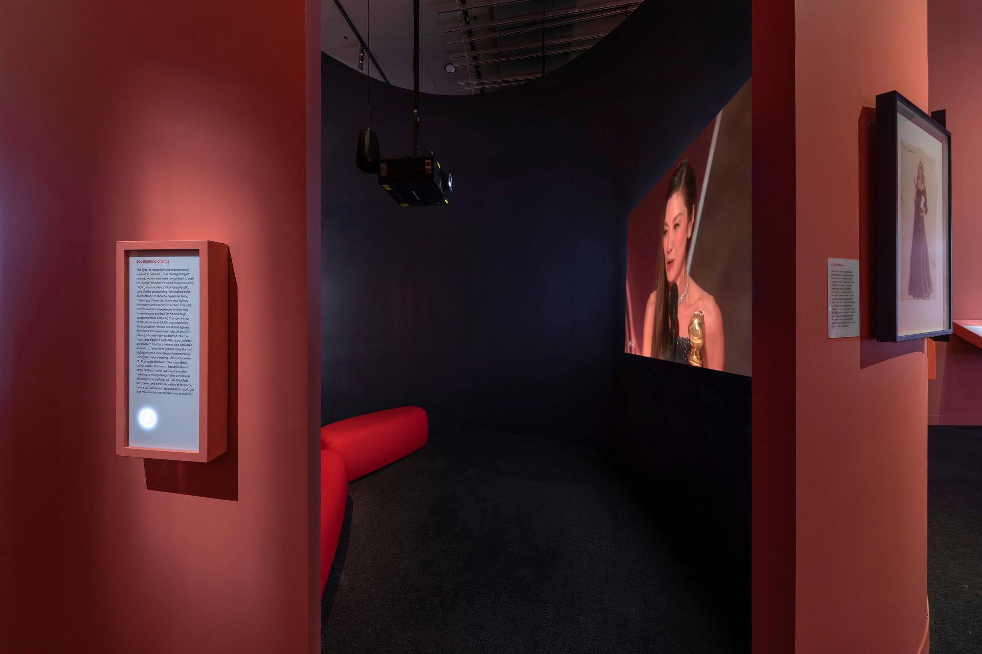 Spotlighting change, installation view.  Photograph by Mark Ashkanasy