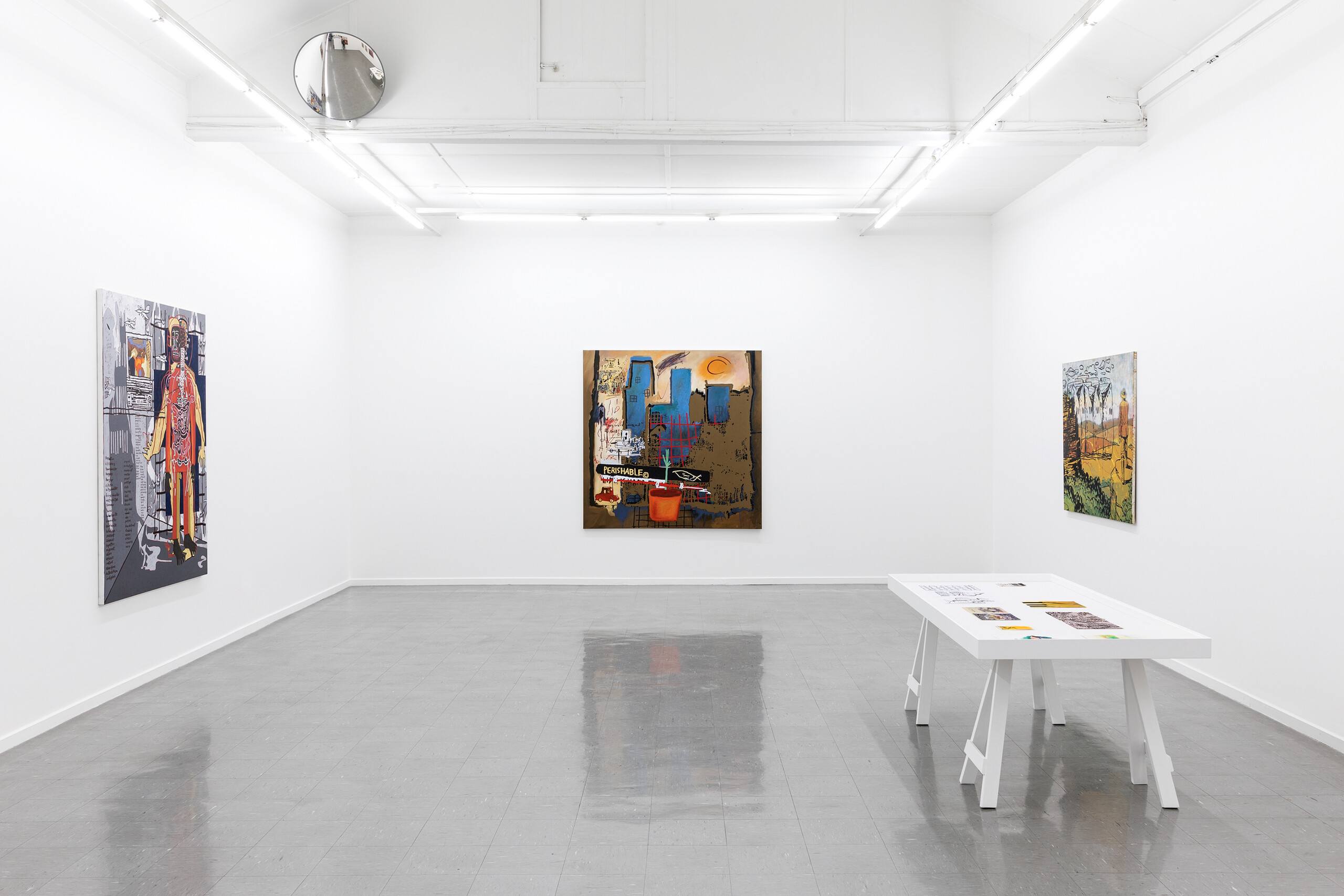 Installation view of Gordon Bennett, This World Is Not My Home, 2023
