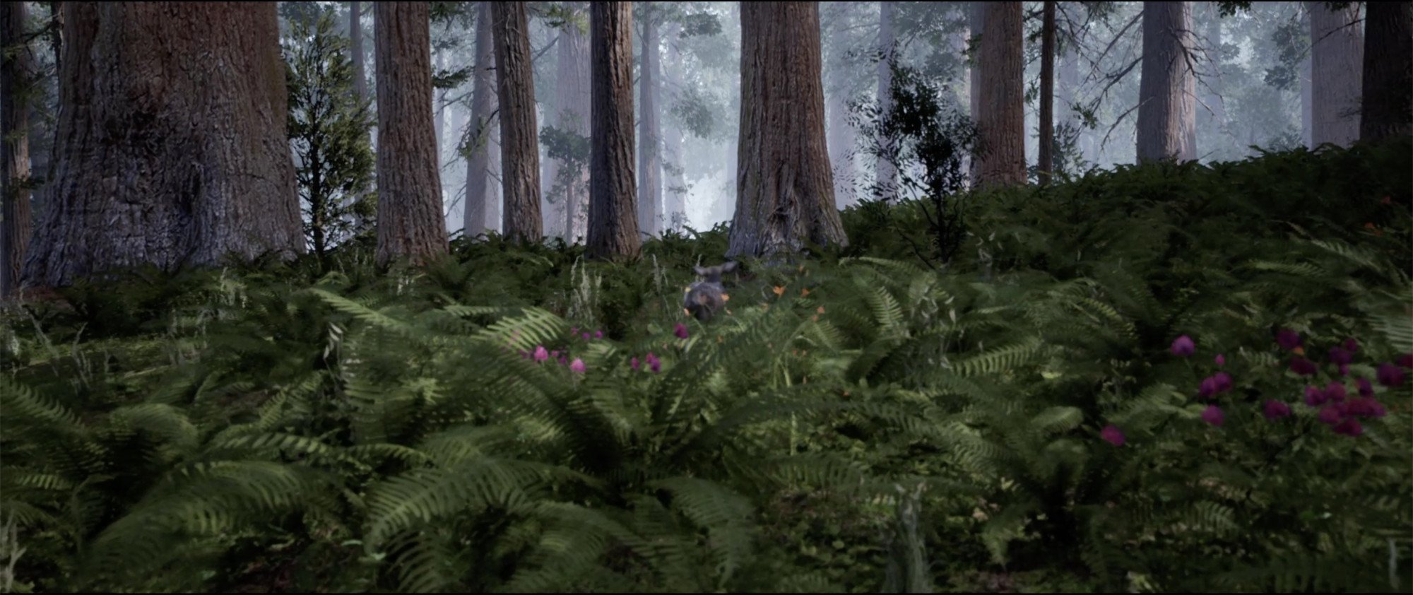 Grant Stevens, <em>Fawn in the Forest,</em> 2020, live streamed procedurally generated computer graphics with sound, assisted by Pat Younis. Courtesy the artist and Sullivan + Strumpf, Sydney.