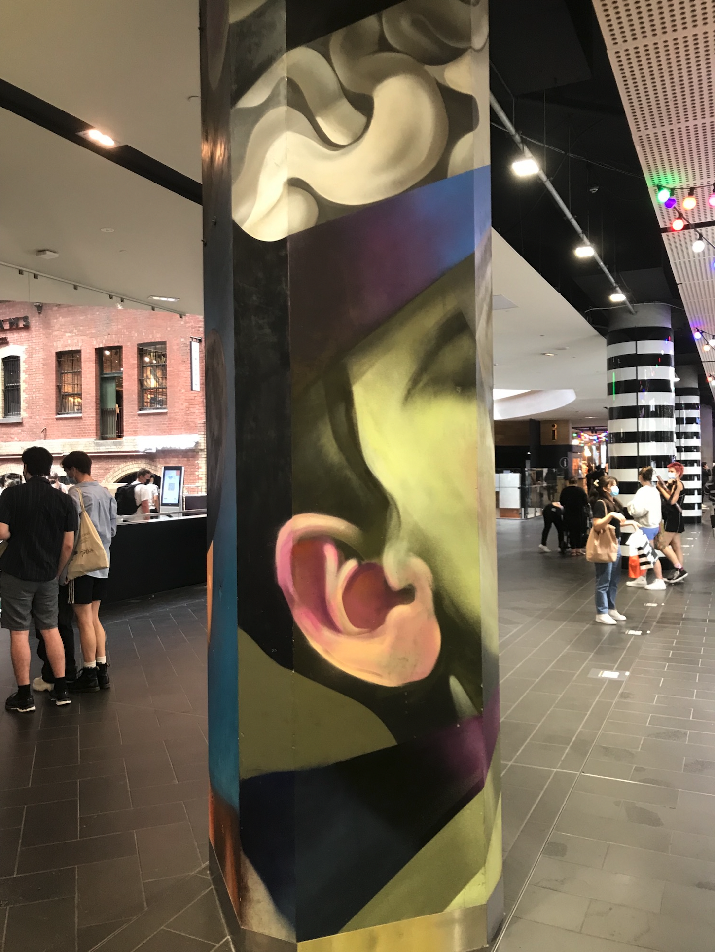 Melbourne Central murals. Photo: Philip Brophy.