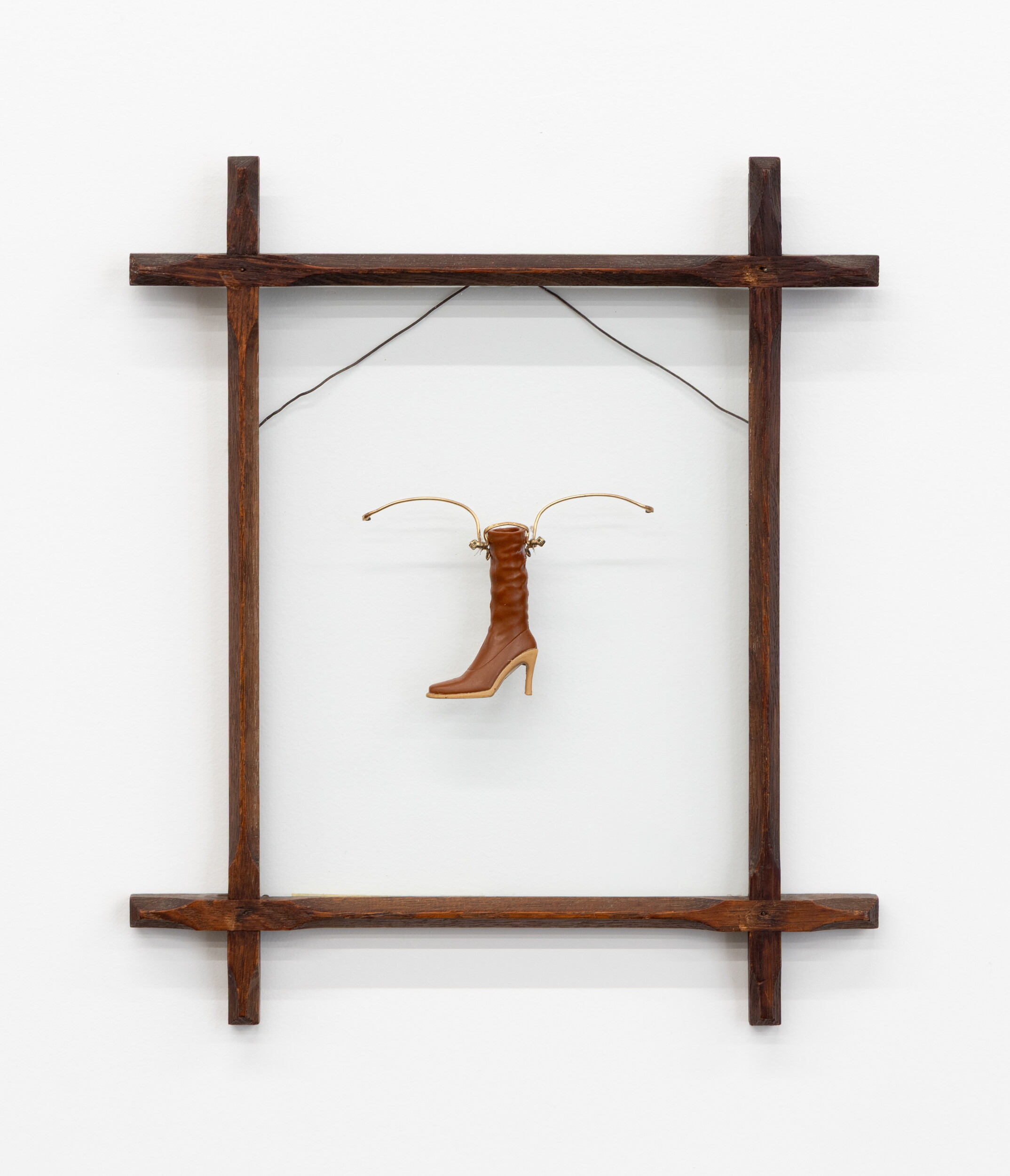 <p><em>Gold Rim </em>(2025), in Lou Hubbard <em>Grill felt Lamb </em>at Sarah Scout Presents, Melbourne. Photo: Nicholas Mahady. </p>