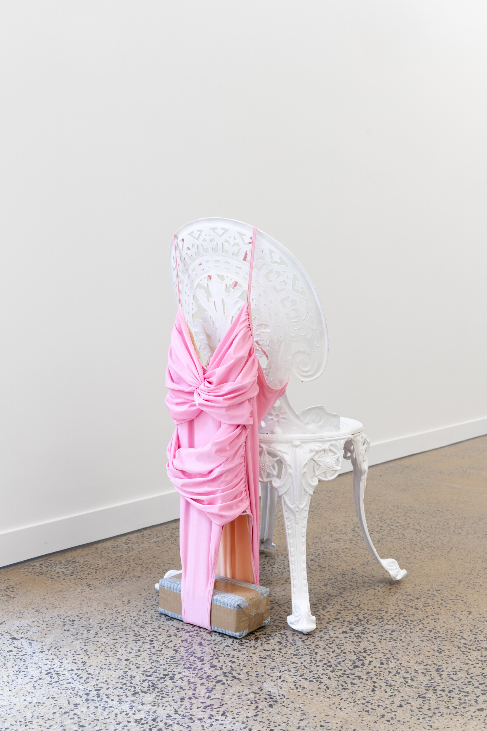 <p><em>Brick Bathers </em>(2025), in Lou Hubbard <em>Grill felt Lamb </em>at Sarah Scout Presents, Melbourne. Photo: Nicholas Mahady. </p>
