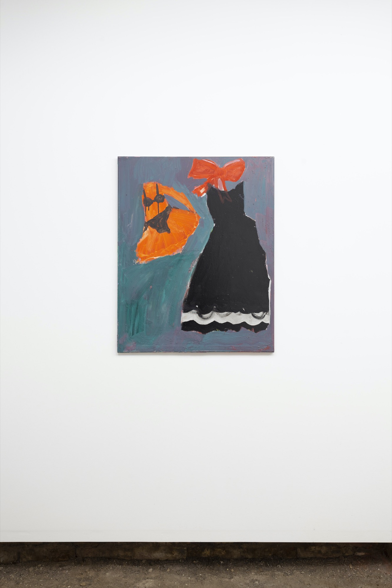 Grace Anderson, <em>Wrench and Handler Wench</em>, 2015,<br />
enamel, oil and acrylic on canvas. Courtesy the artist and Guzzler, Melbourne.