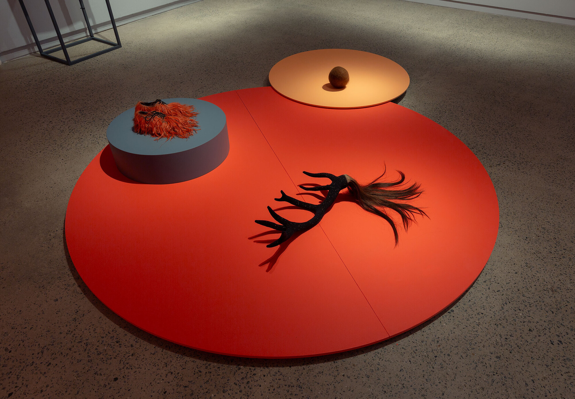 <p><em>Hair Pieces</em> installation view, Heide Museum of Modern Art, photograph: Christian Capurro.</p>