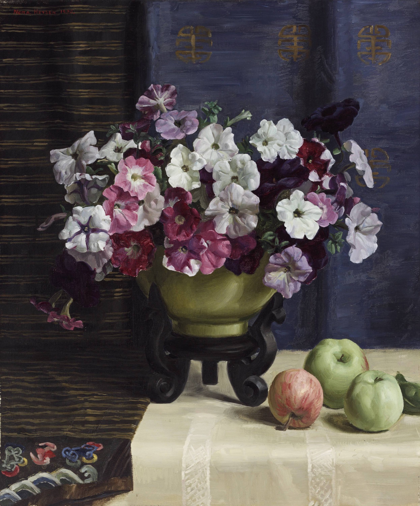 Nora Heysen, <em>Petunias</em> 1930, oil on canvas, 61.0 x 51.0 cm, Art Gallery of New South Wales, Sydney © Lou Klepac.