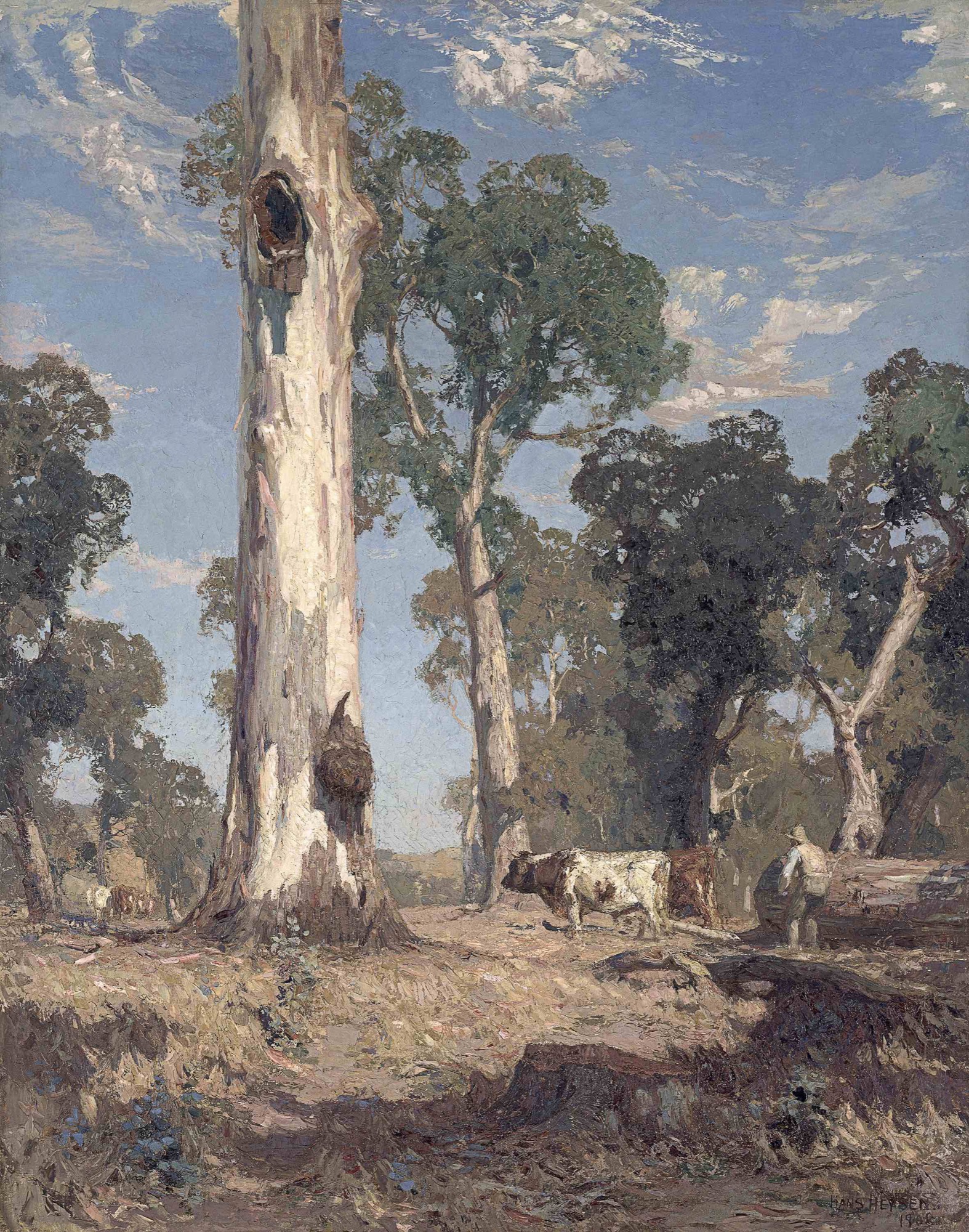Hans Heysen , <em>A lord of the bush</em> 1908, oil on canvas, 134.5 x 105.3 cm, National Gallery of Victoria, Melbourne Felton Bequest, 1908 © C Heysen.
