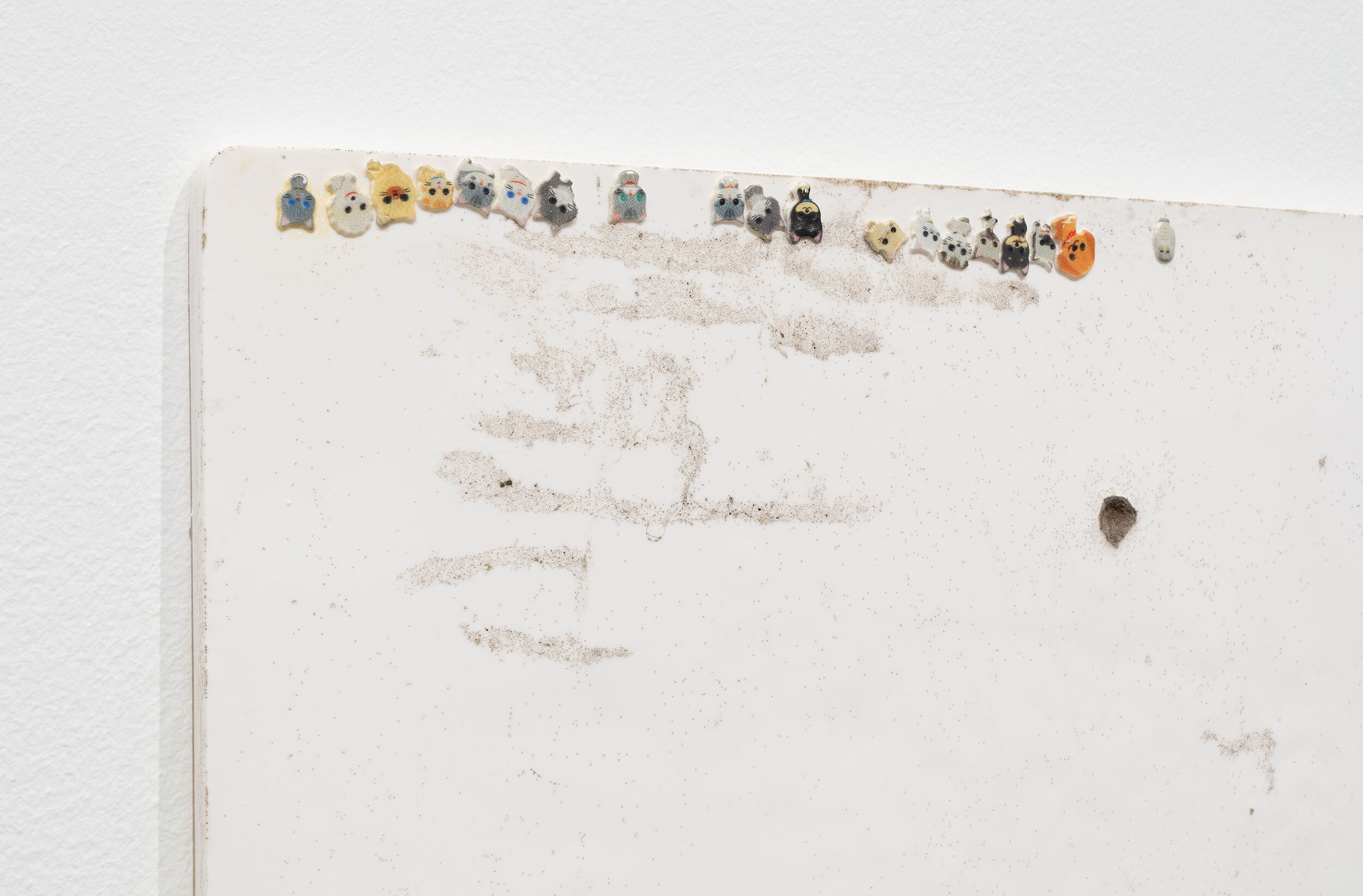 <p>Installation view of <em>Hany Armanious: Stone Soup, </em>Buxton Contemporary, the University of Melbourne. Featuring Hany Armanious,<em> Universe</em> 2021 (detail). Photo: Christian Capurro</p>