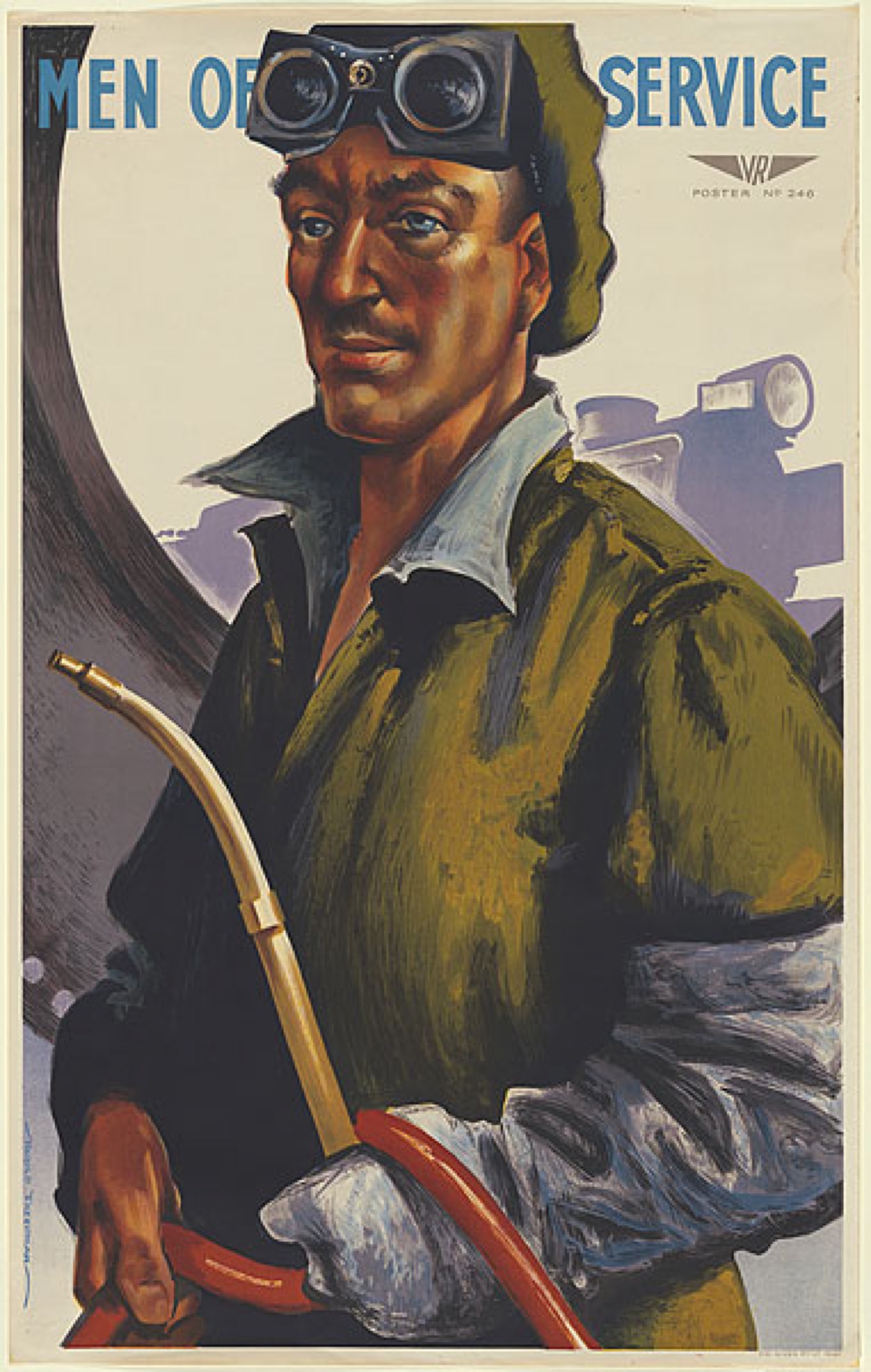 <em>Men of Service: The Welder</em>, 1947, lithograph, printed in colour inks, from multiple plates, 99.5 x 61.5 cm (printed image), Collection: National Gallery of Australia, Canberra