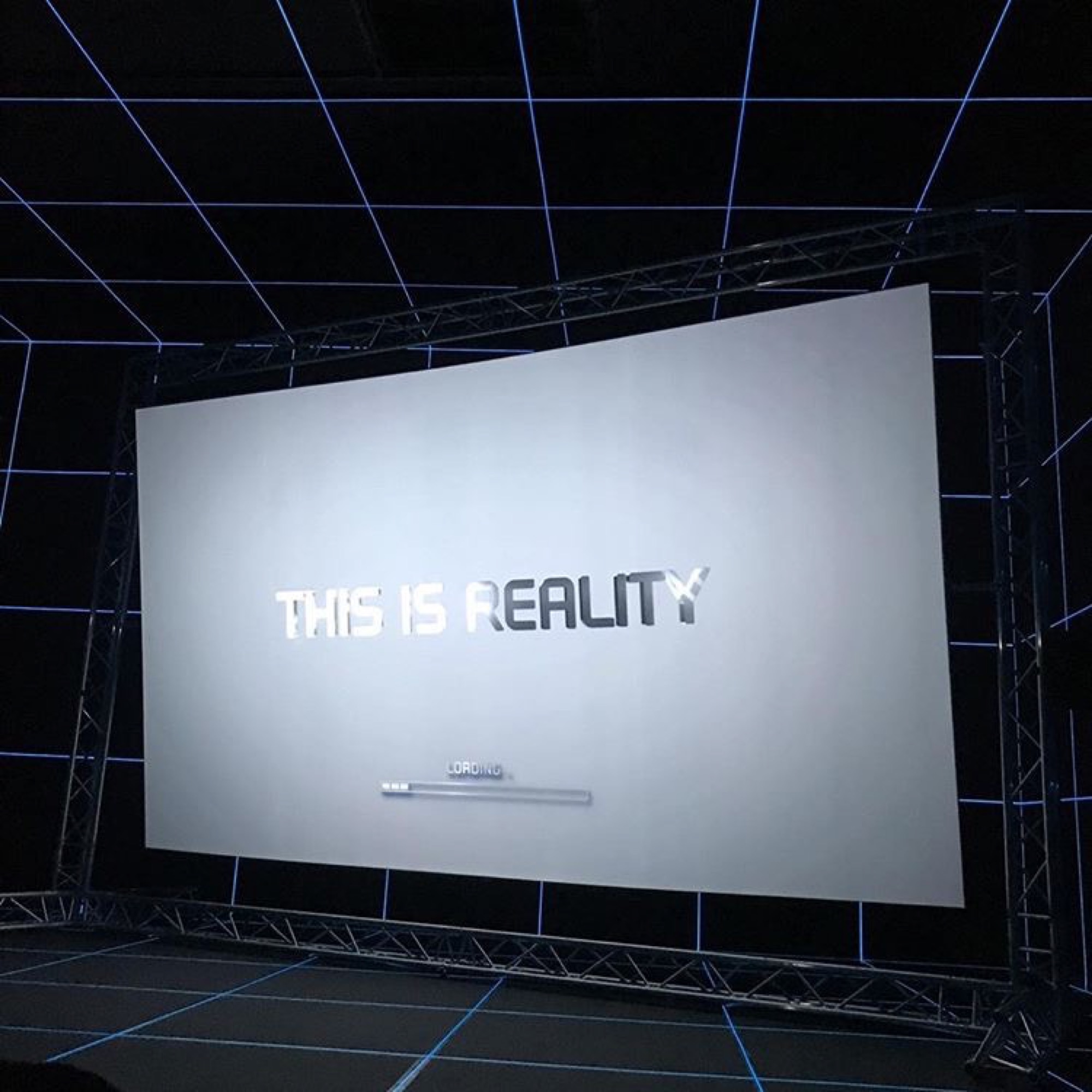 Hito Steyerl, <em>Factory of the Sun,</em> 2015. Installation view at National Gallery of Victoria. Photo: Anador Walsh.