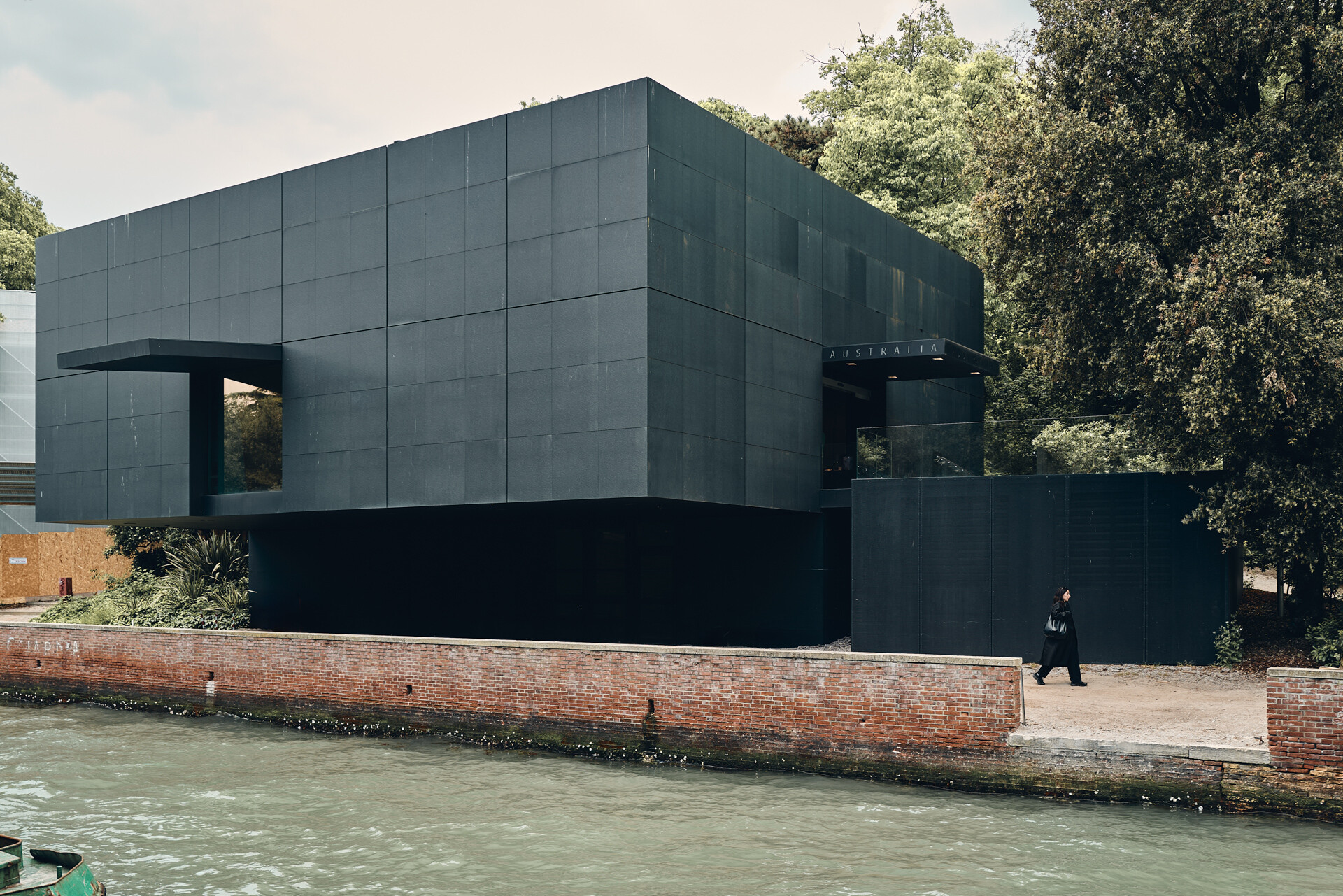 <p>Exterior of Denton Corker Marshall’s Australia Pavilion in Venice, completed in 2015. Photograph by Peter Bennetts.</p>