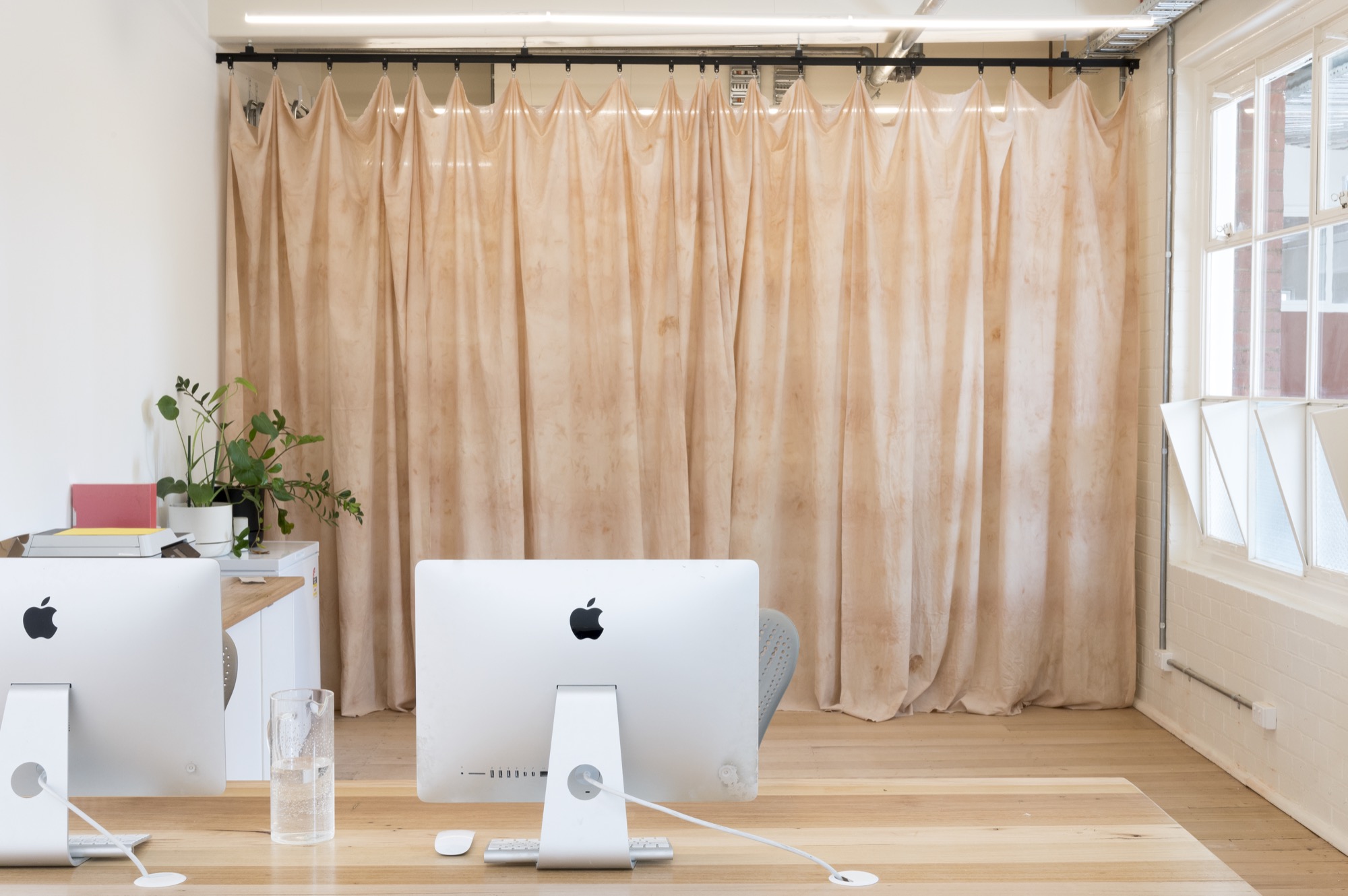 Katie West, <em>Untitled</em>, 2020, installed in West Space office. Credit: Photography by Aaron Christopher Rees