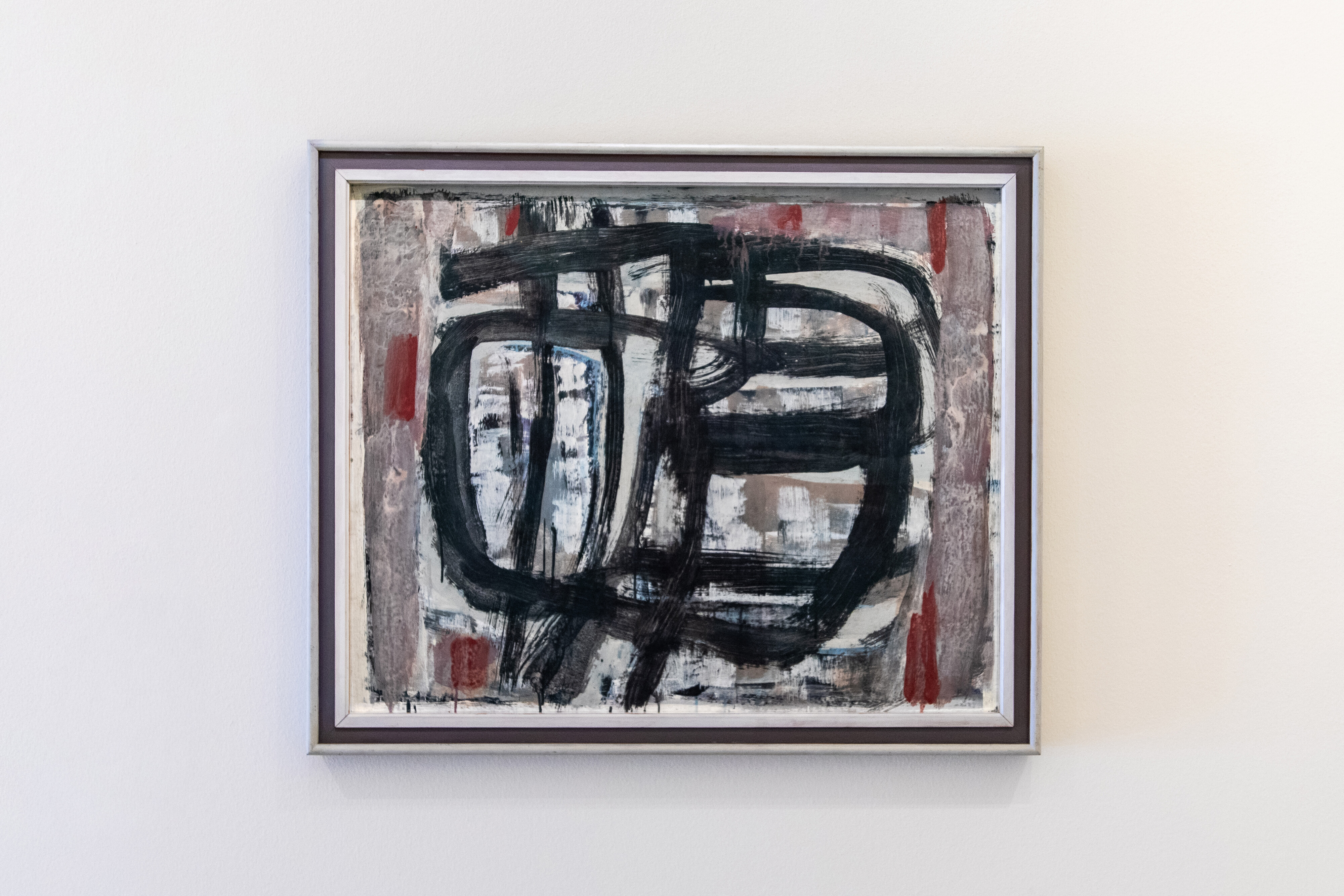 <p>Ian Fairweather, <em>Composition I</em>, 1962, synthetic polymer paint and gouache on cardboard on hardboard, 67.6 x 83.5cm. Photo: Craate Creative for TarraWarra Museum of Art.</p>