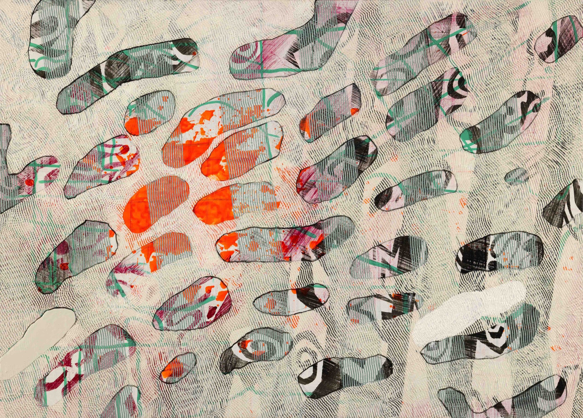 Vivienne Binns, <em>Thinking of Pattie Larter,</em> 2008, acrylic on canvas 72 x 100cm.
