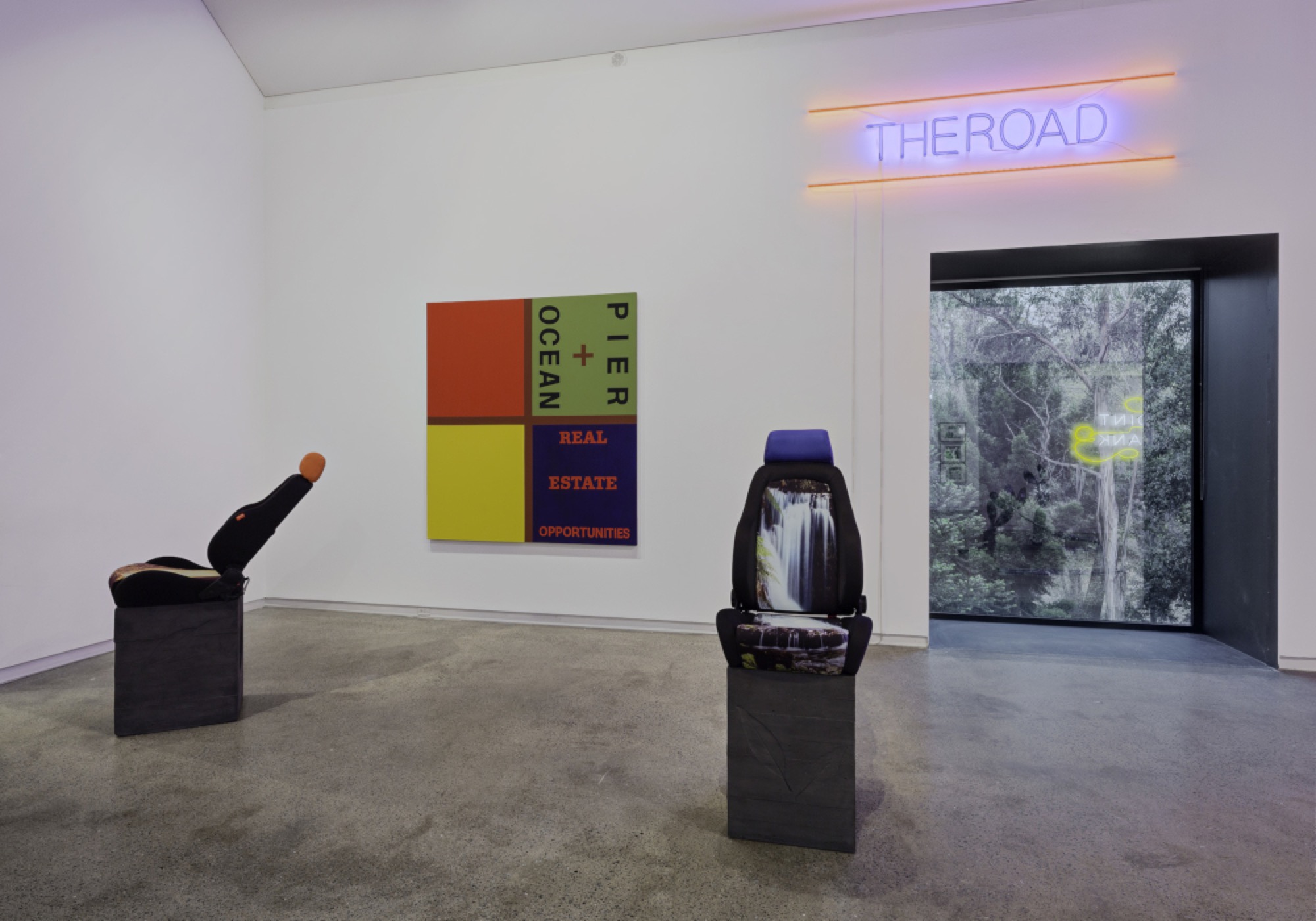 Installation view, <em>Temptation to Co-Exist: Janet Burchill and Jennifer McCamley</em>, Heide Museum of Modern Art, Melbourne. Photograph: Christian Capurro.