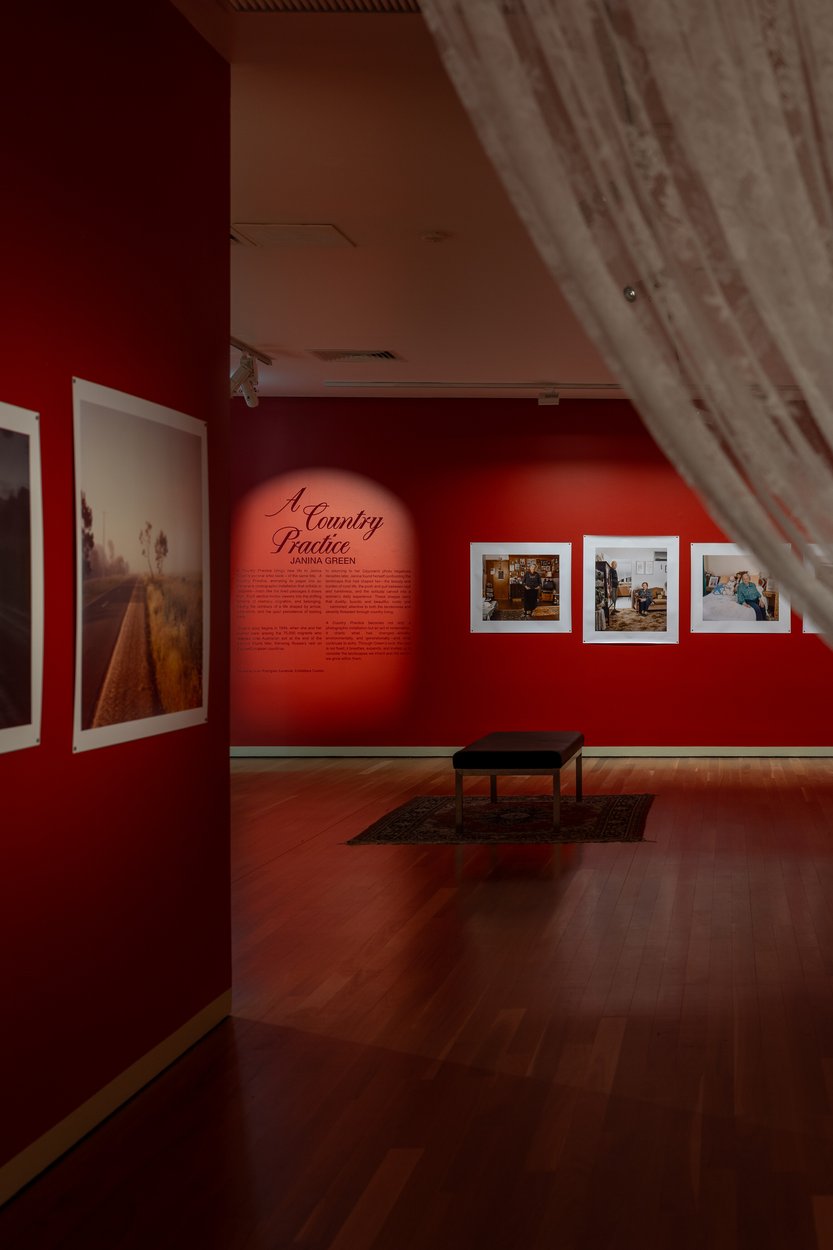 <p>Installation view of <em>A Country Practice</em>, Latrobe Regional Gallery, 2026. Photo: Karli Duckett, The Good Side Photography, 2026.</p>