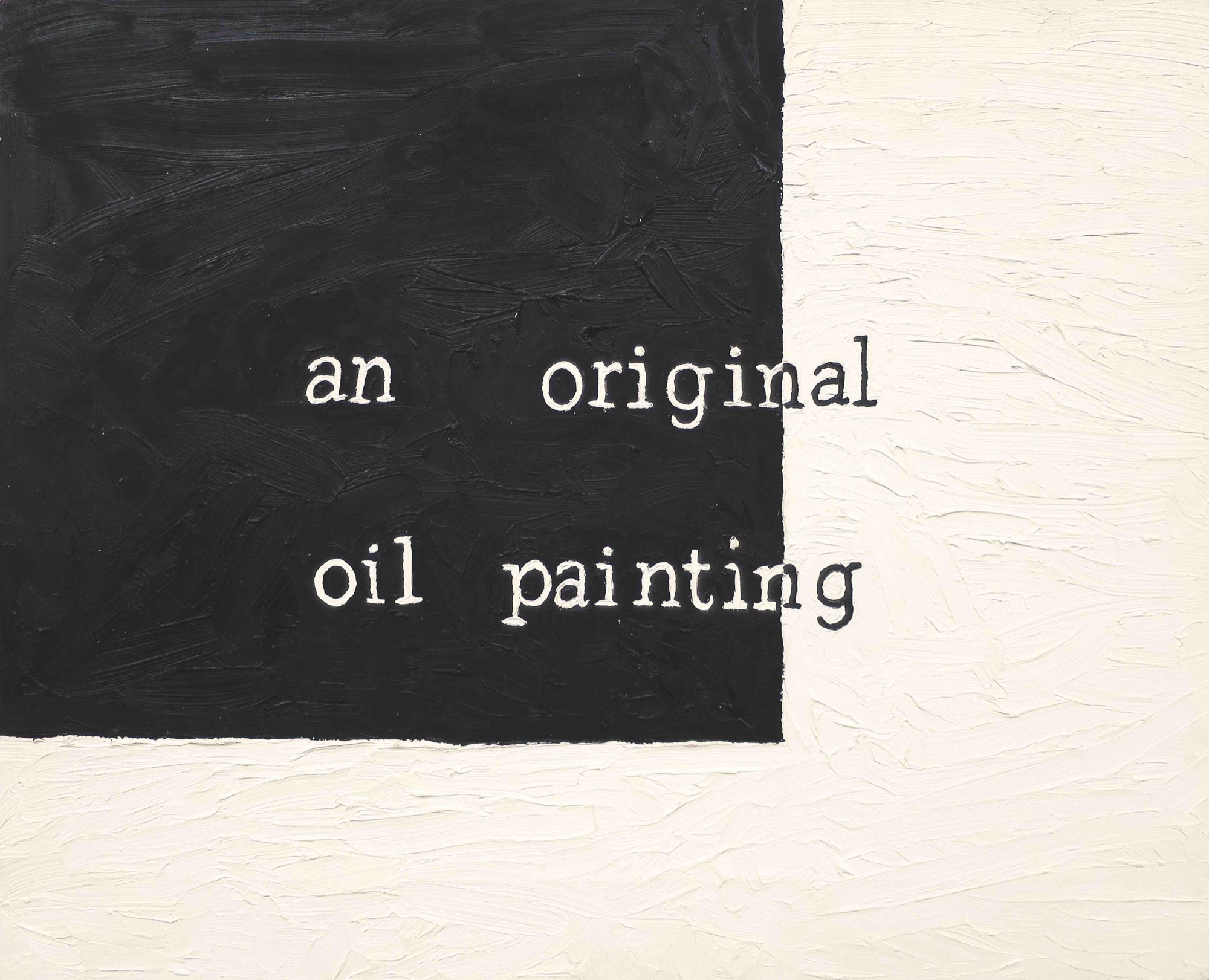 Jenny Watson, <em>An original oil painting (for Nick Cave)</em>, 1979, oil on canvas, Private Collection, Melbourne, Image courtesy the artist, and Griffith University Artworks © the artist, Photograph: John Nixon