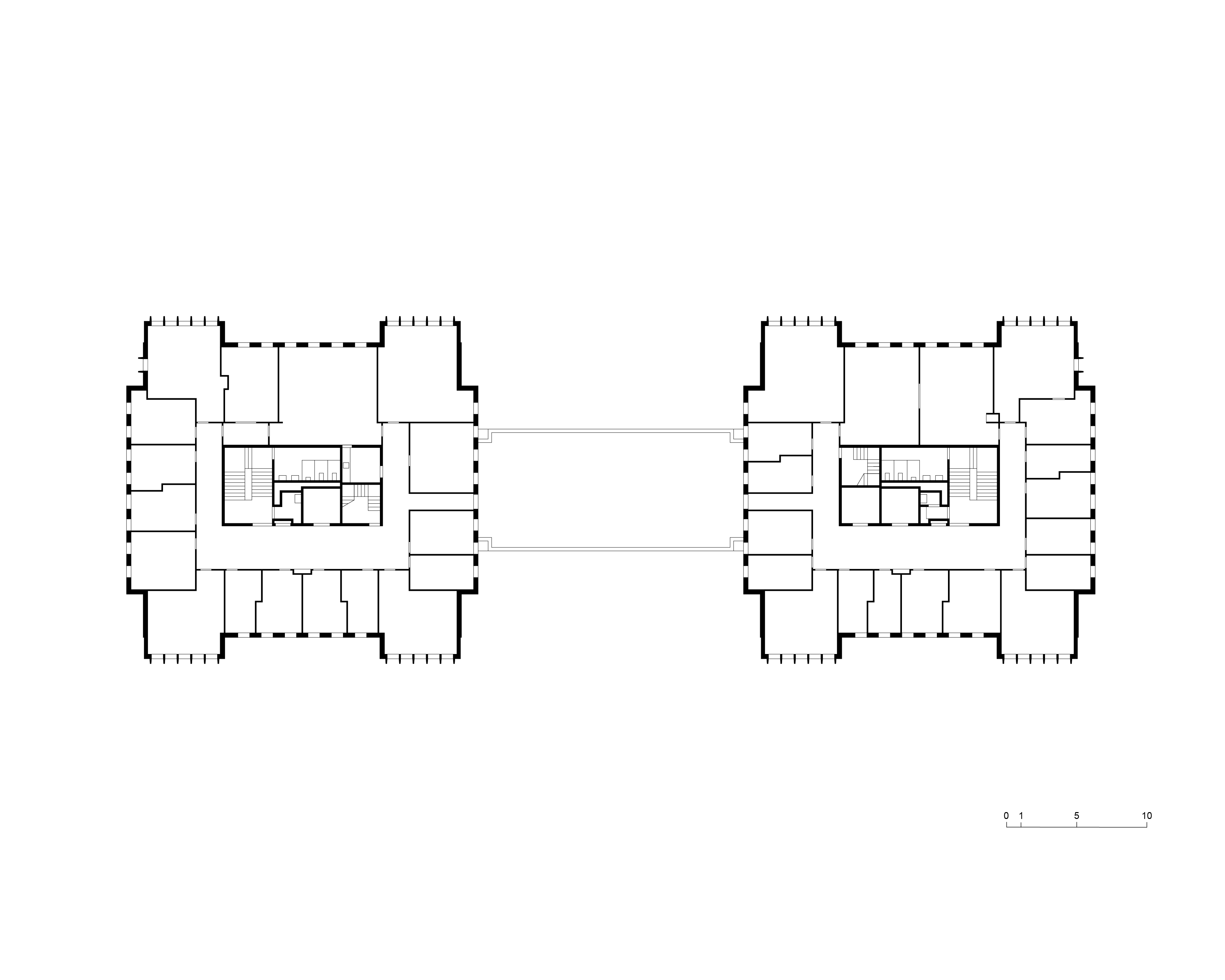 <p>Level 5 plan. Based on Roy Grounds’ and John Scarborough’s original construction drawing set, 1969. Redrawn by the author.</p>
