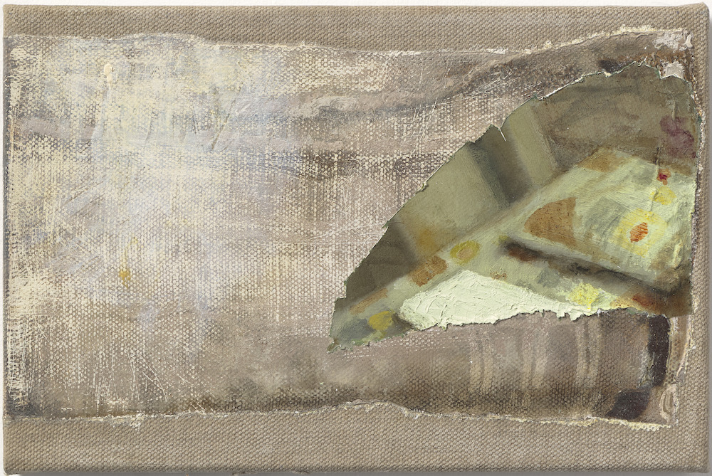 Jonathan Walker, <em>Bed fragment</em>, 2015, oil on linen, 31 x 30 cm. Courtesy the artist’s estate. Photo: Christo Crocker