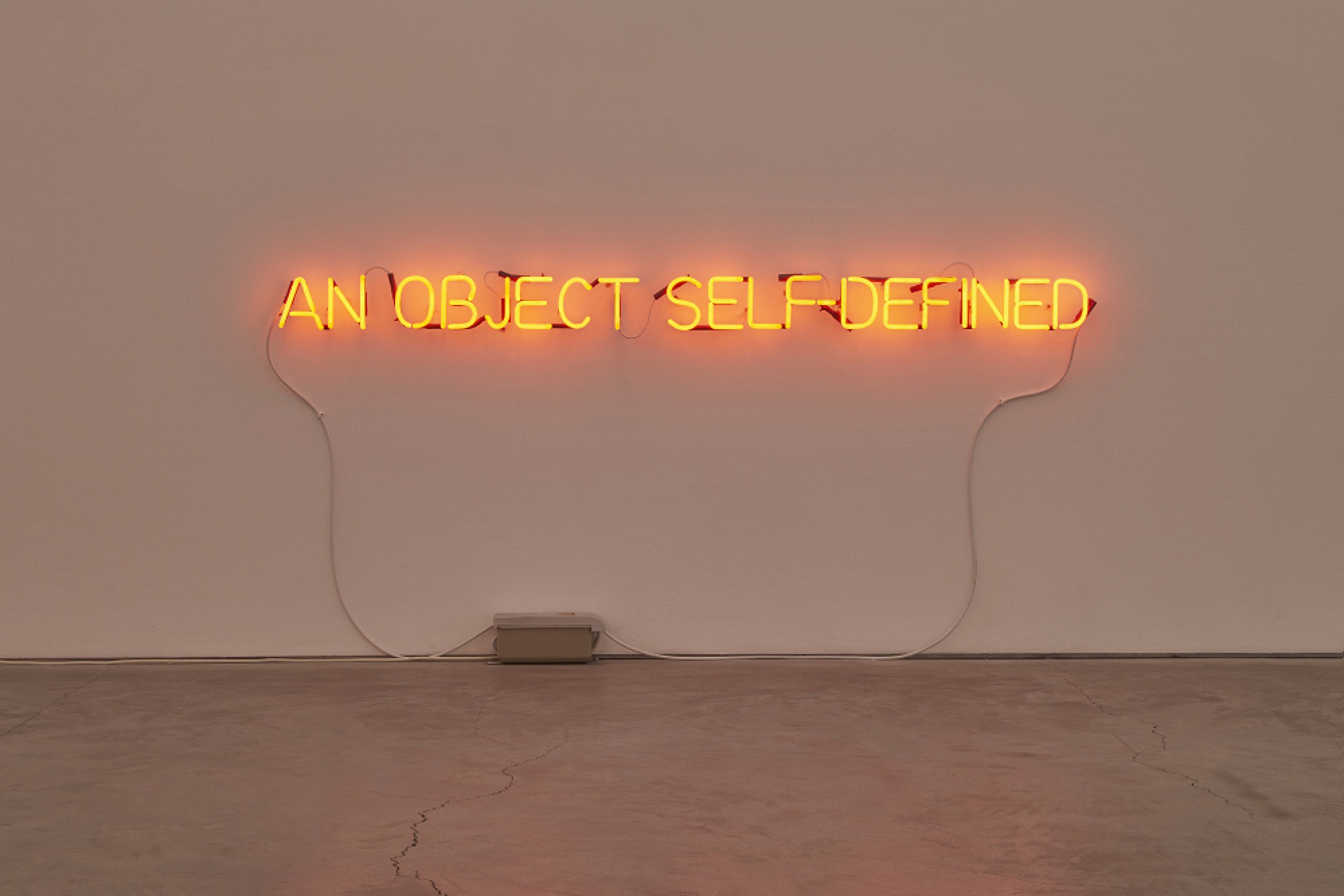 Joseph Kosuth, 'Self-Defined Object' (Orange), 1966. Photography: Zan Wimberley. Courtesy Joseph Kosuth Studio and Anna Schwartz Gallery.