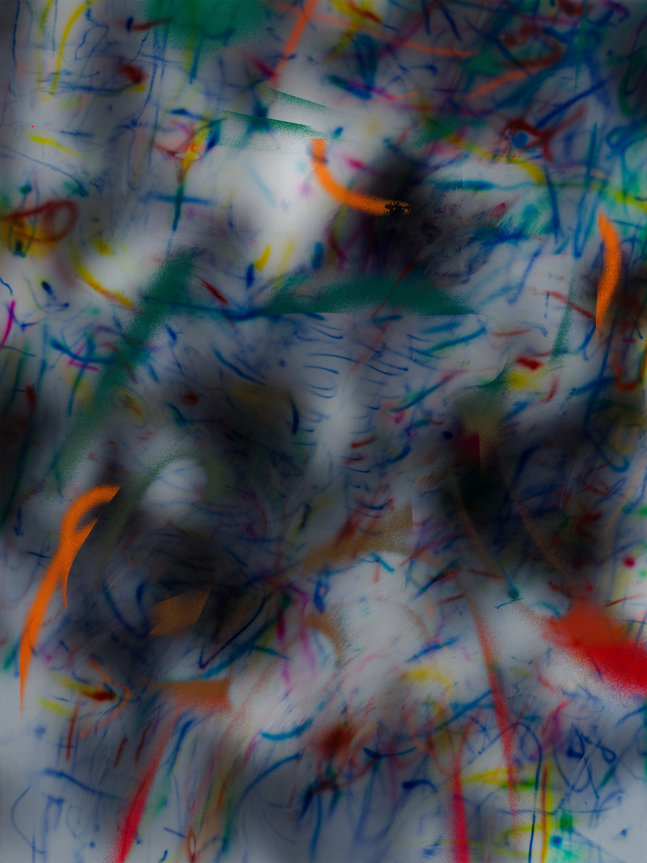 <p>Julie Mehretu, <em>about the space of half an hour (R. 8:1) 5</em>, 2019–2020, ink and acrylic on canvas. Image courtesy and © Julie Mehretu, photograph: Tom Powel Imaging</p>
