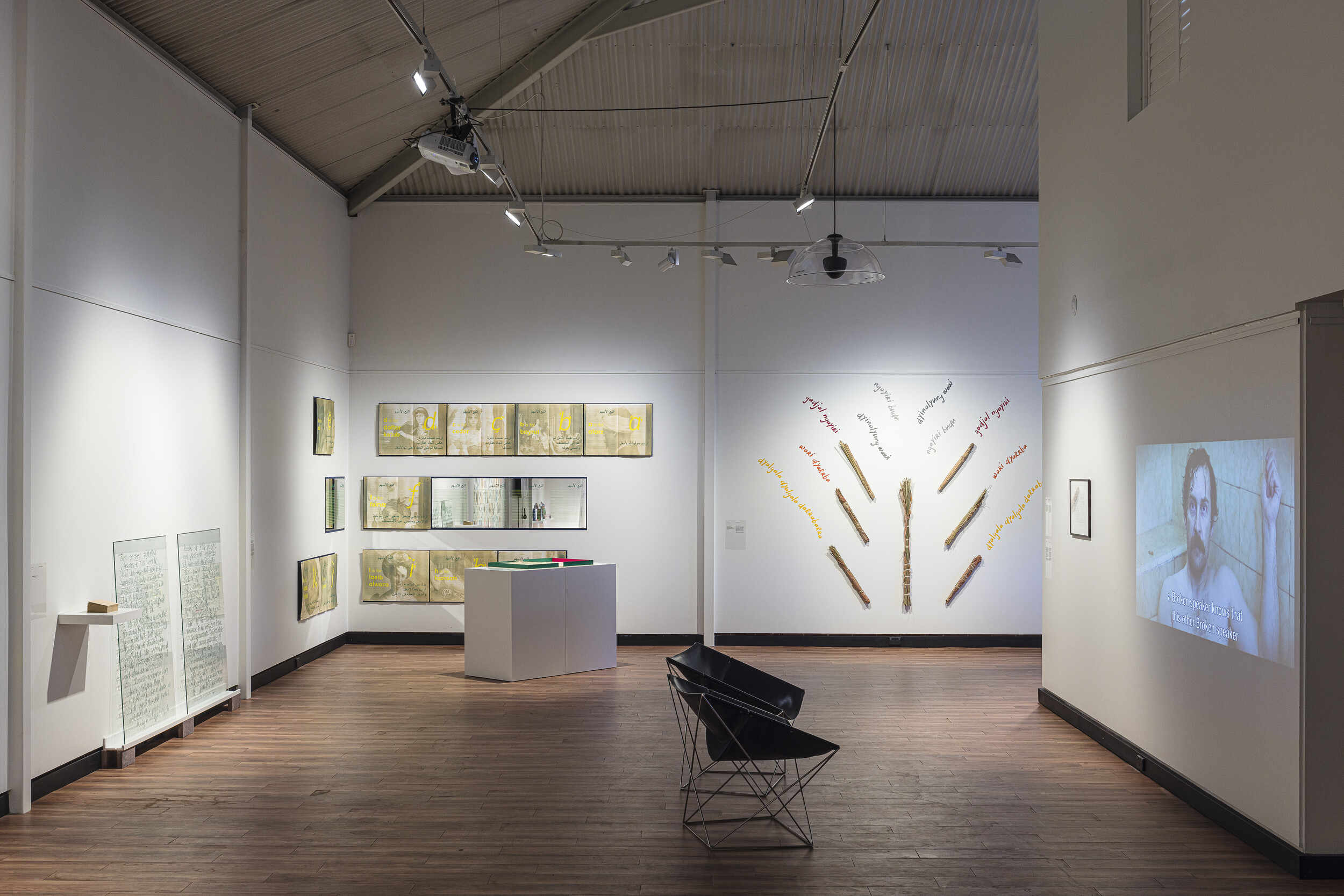 Installation view of Language Exchange, Fairfield City Museum &amp; Gallery (FCMG), 24 February–8 June. Photo: Document Photography